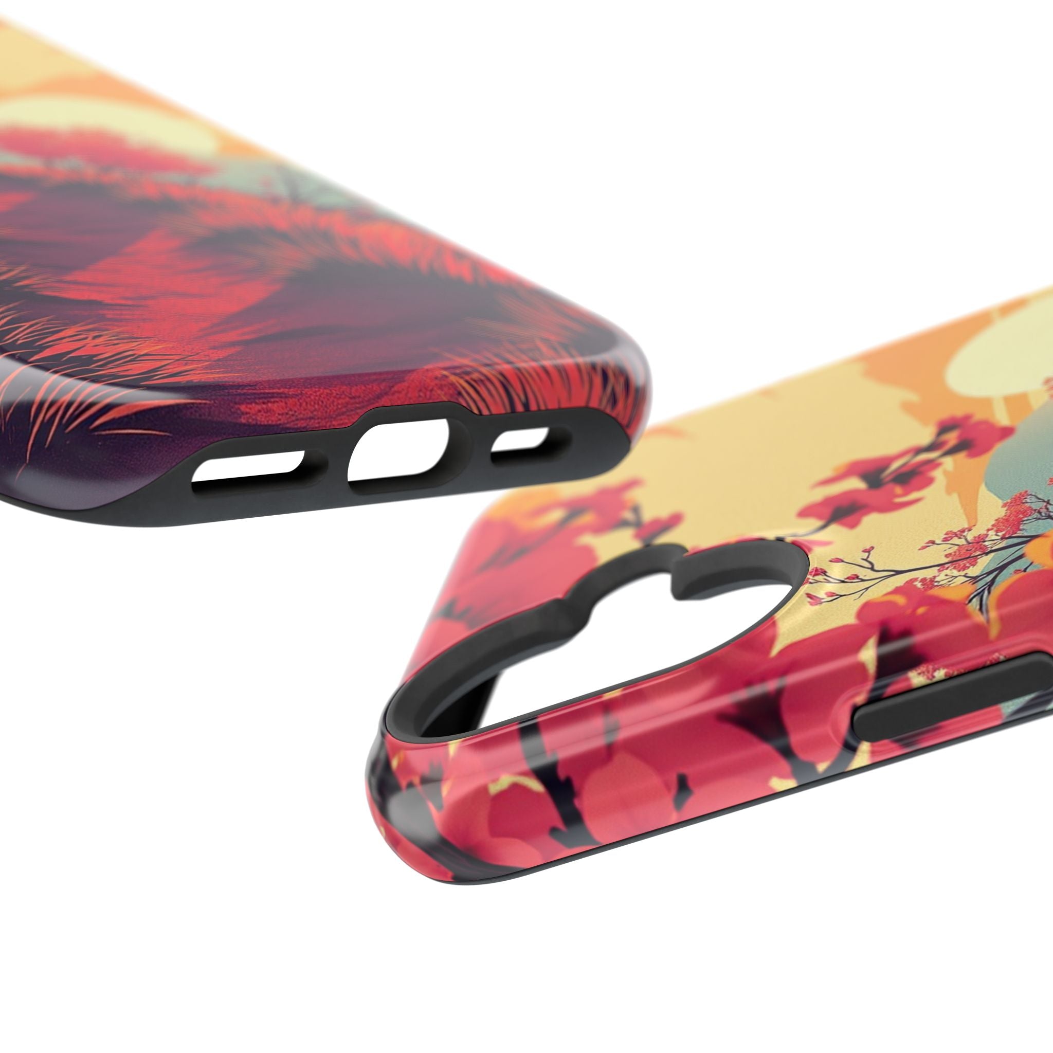 iPhone Sunset Amber And Peach Blossom Trail Soft iPhone 15 Finish · iPhone Case