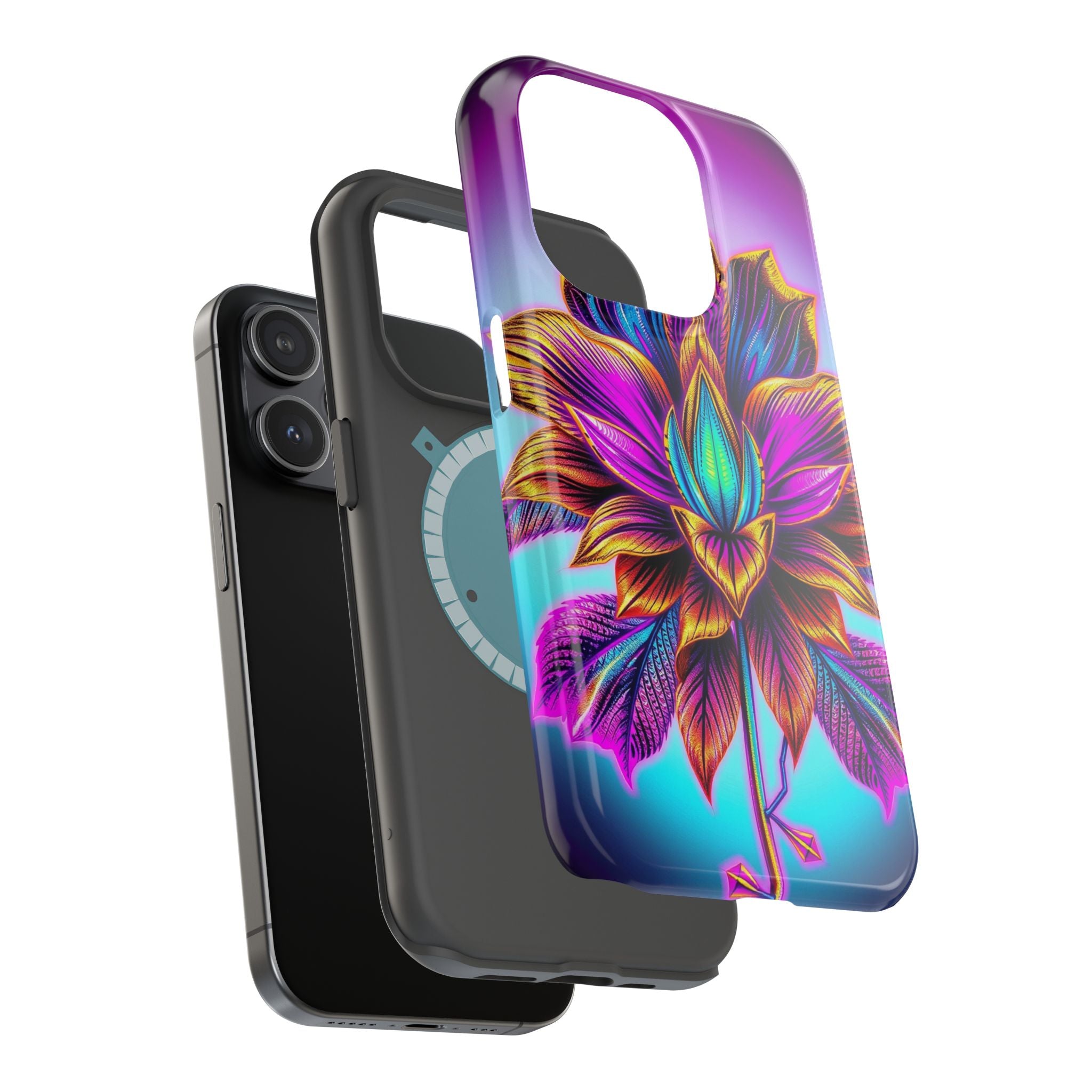 iPhone Floral Gold Foil Mystic Art Bold Modern Everyday Snap Case · iPhone Case