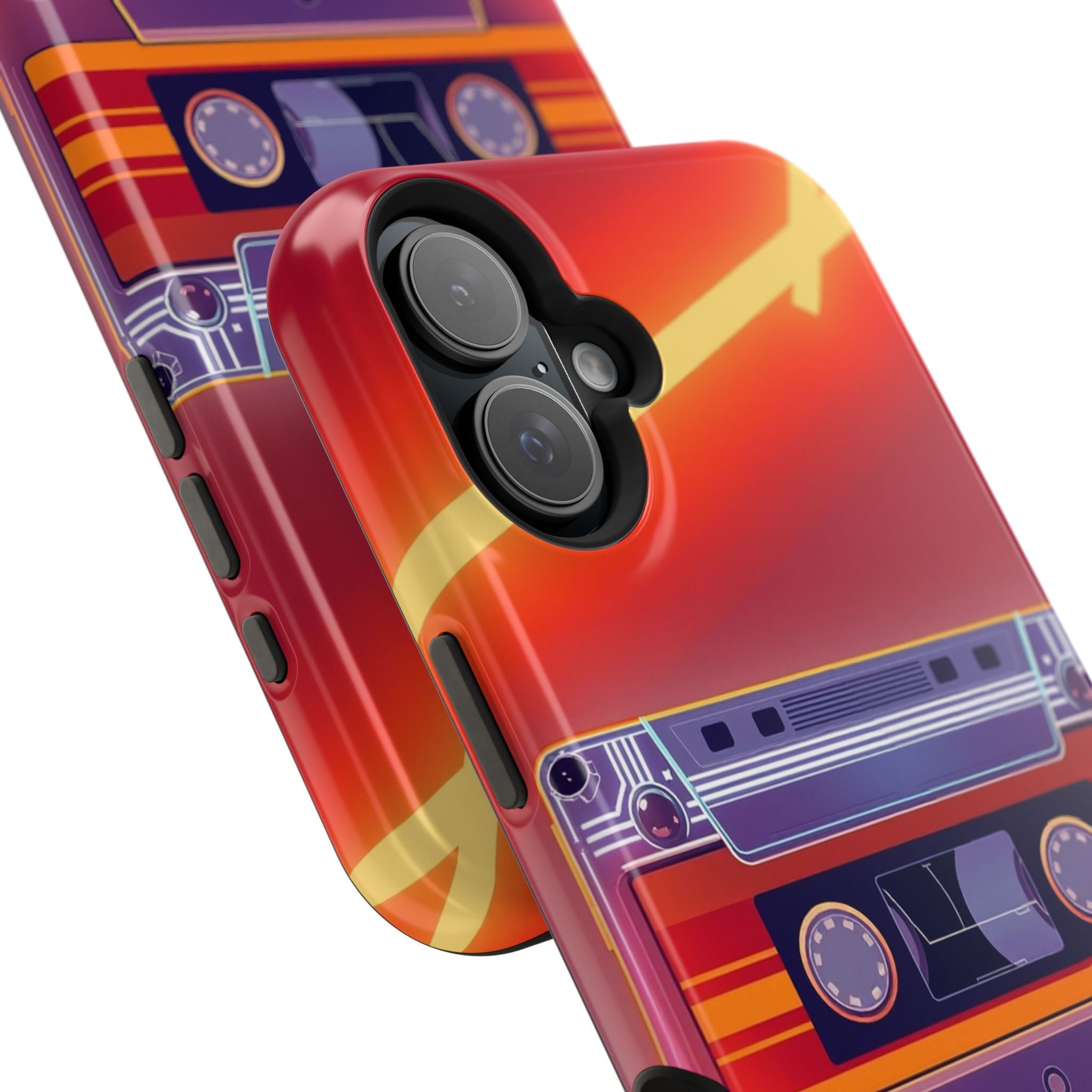 iPhone Cassette Tape Rewind Bold Art Slim Everyday Designer Case · iPhone Case