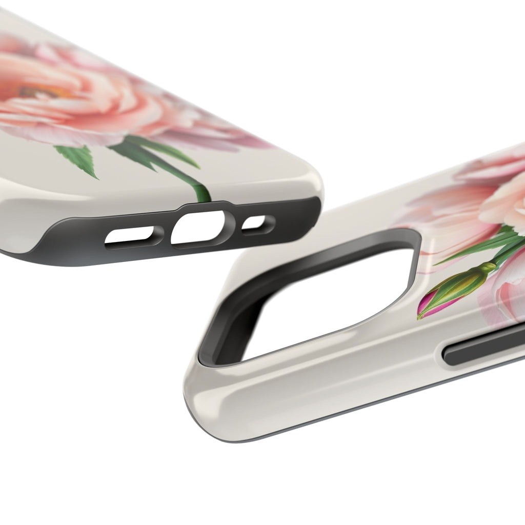 iPhone Serene Peony Bouquet Design Bold Modern Everyday Snap Case · iPhone Case
