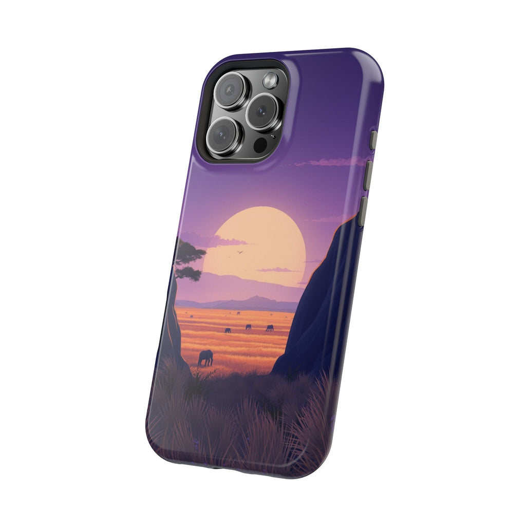 iPhone Lavender And Pearl Savanna Horizon Slim iPhone 18 Everyday · iPhone Case