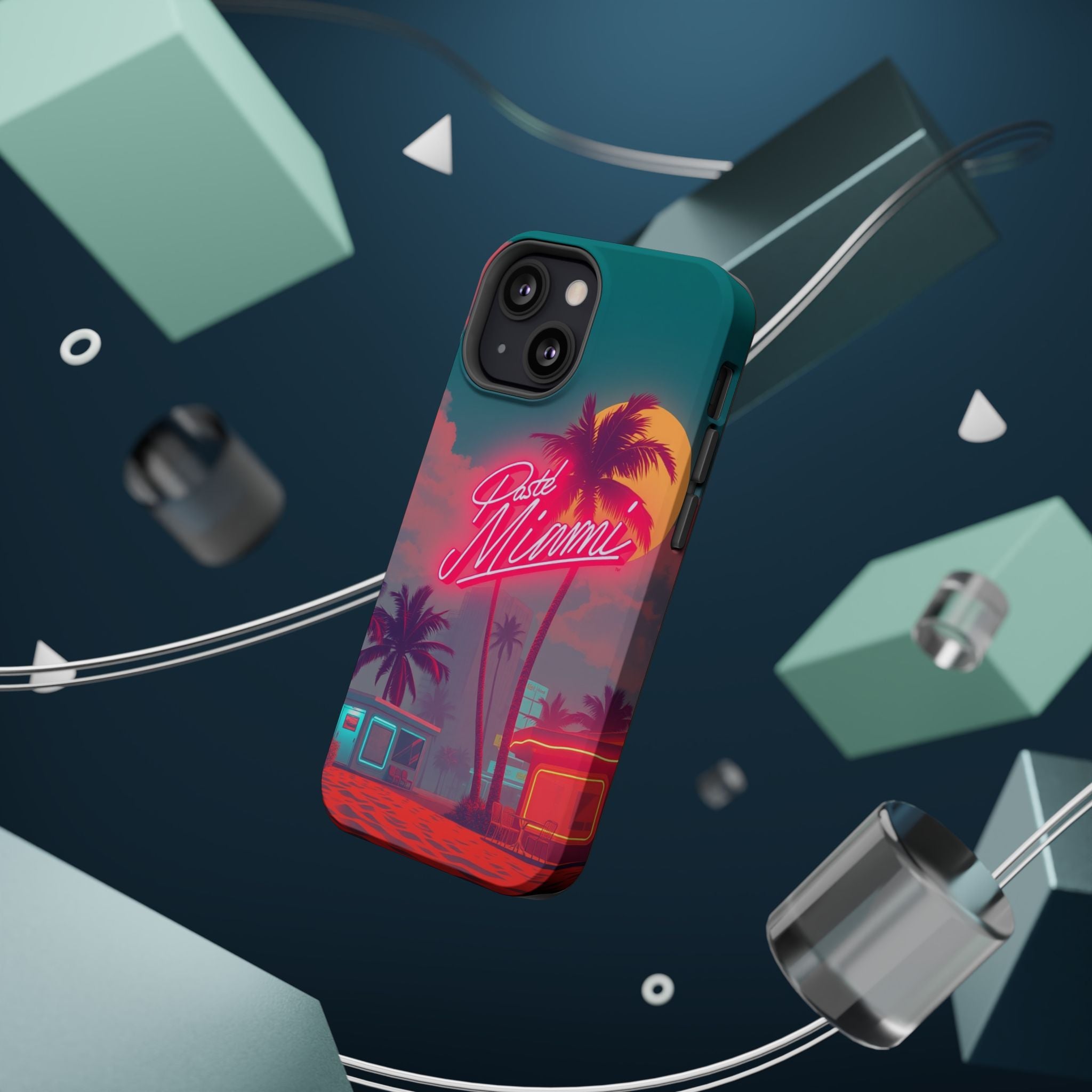 iPhone 1980s Pastel Miami Enchanted Art Slim Everyday Designer Case · iPhone Cas