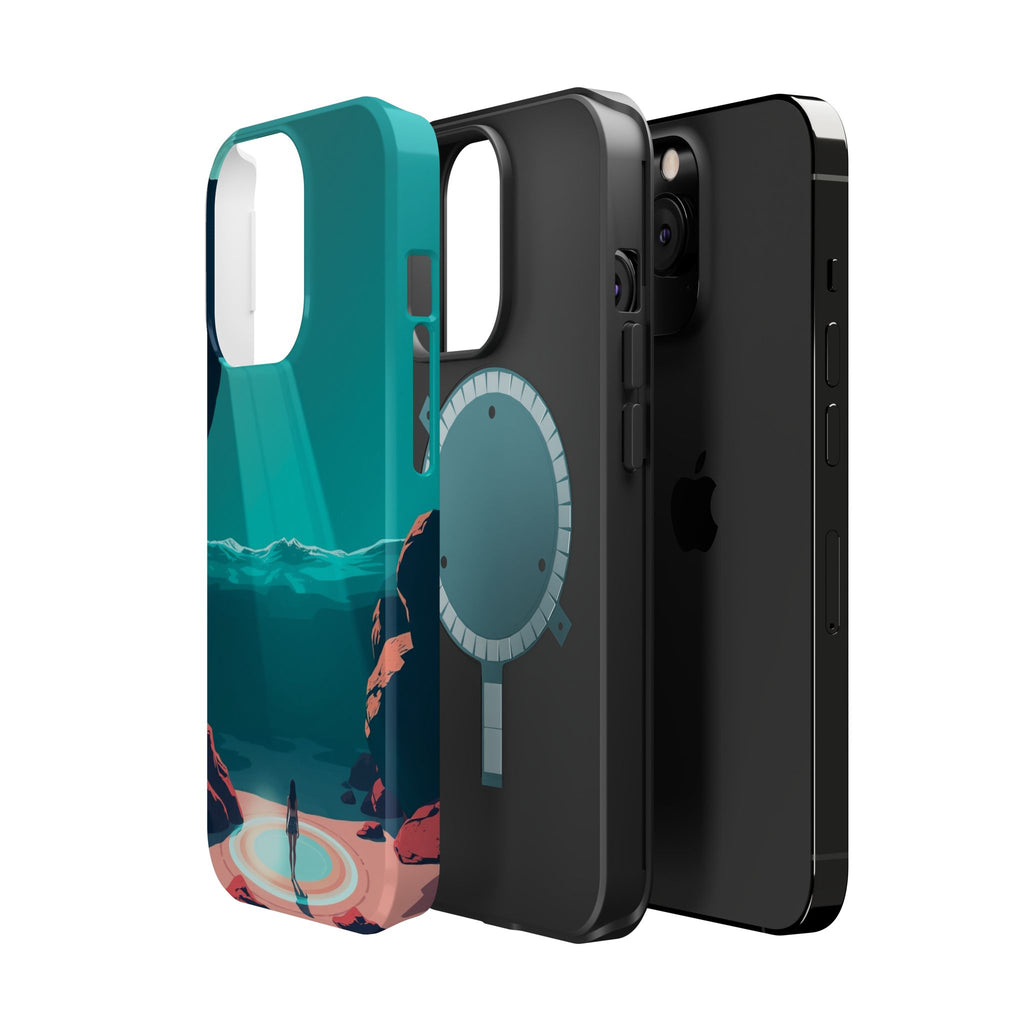 iPhone Earthy Tidal Pool Design 17 Bold Modern Everyday Snap Case · iPhone Case