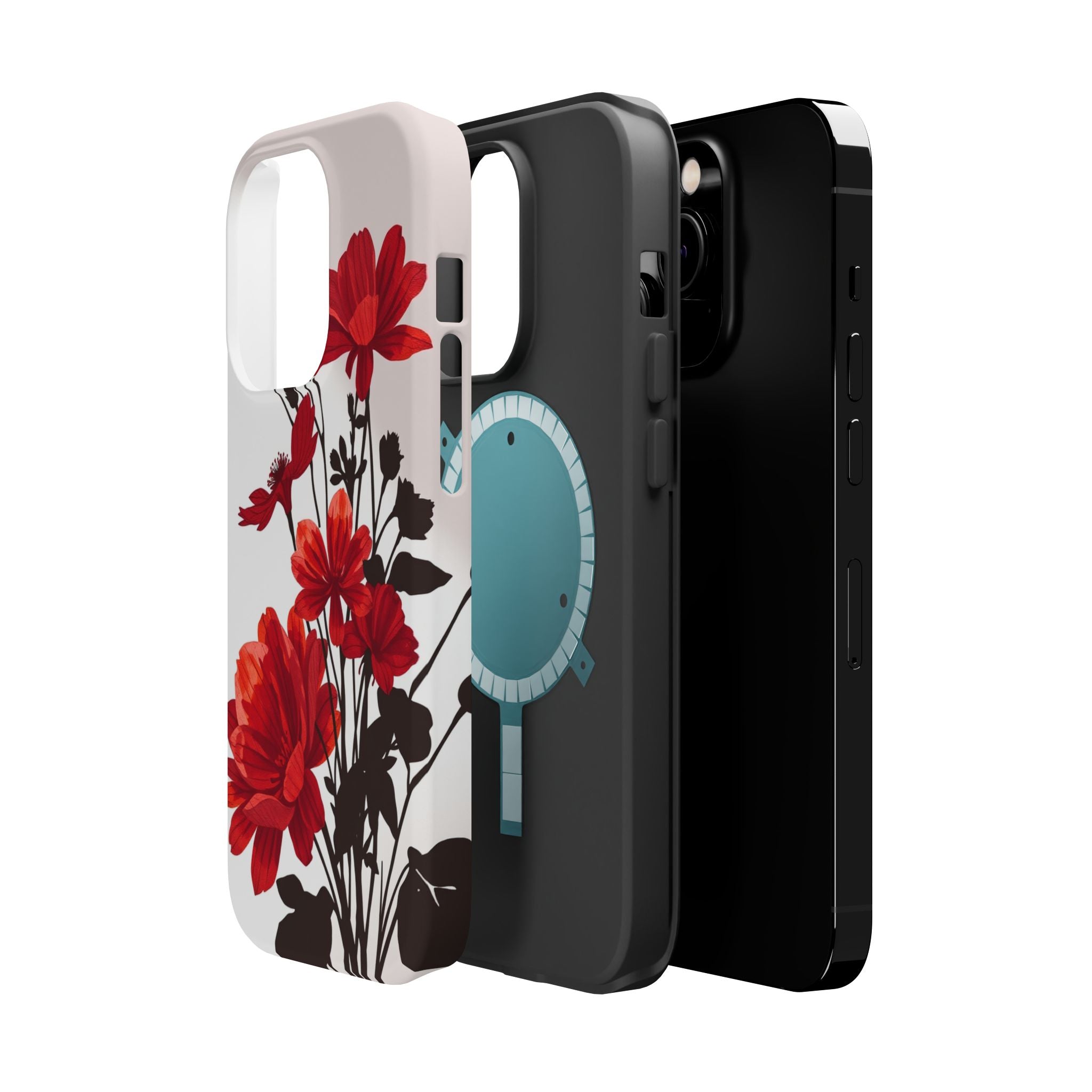 iPhone Floral Silhouette Cinematic Art Slim Snap Case · iPhone Case