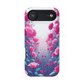 iPhone Cyan And Magenta Rose Garden Slim Everyday Designer Case · iPhone Case