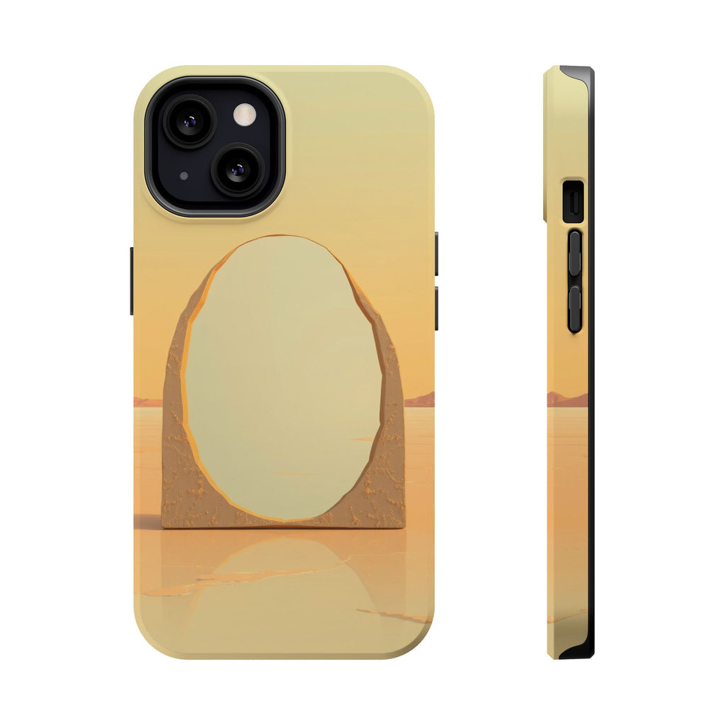 iPhone Mustard And Rust Salt Flat Mirror Slim Everyday iPhone Designer · iPhone