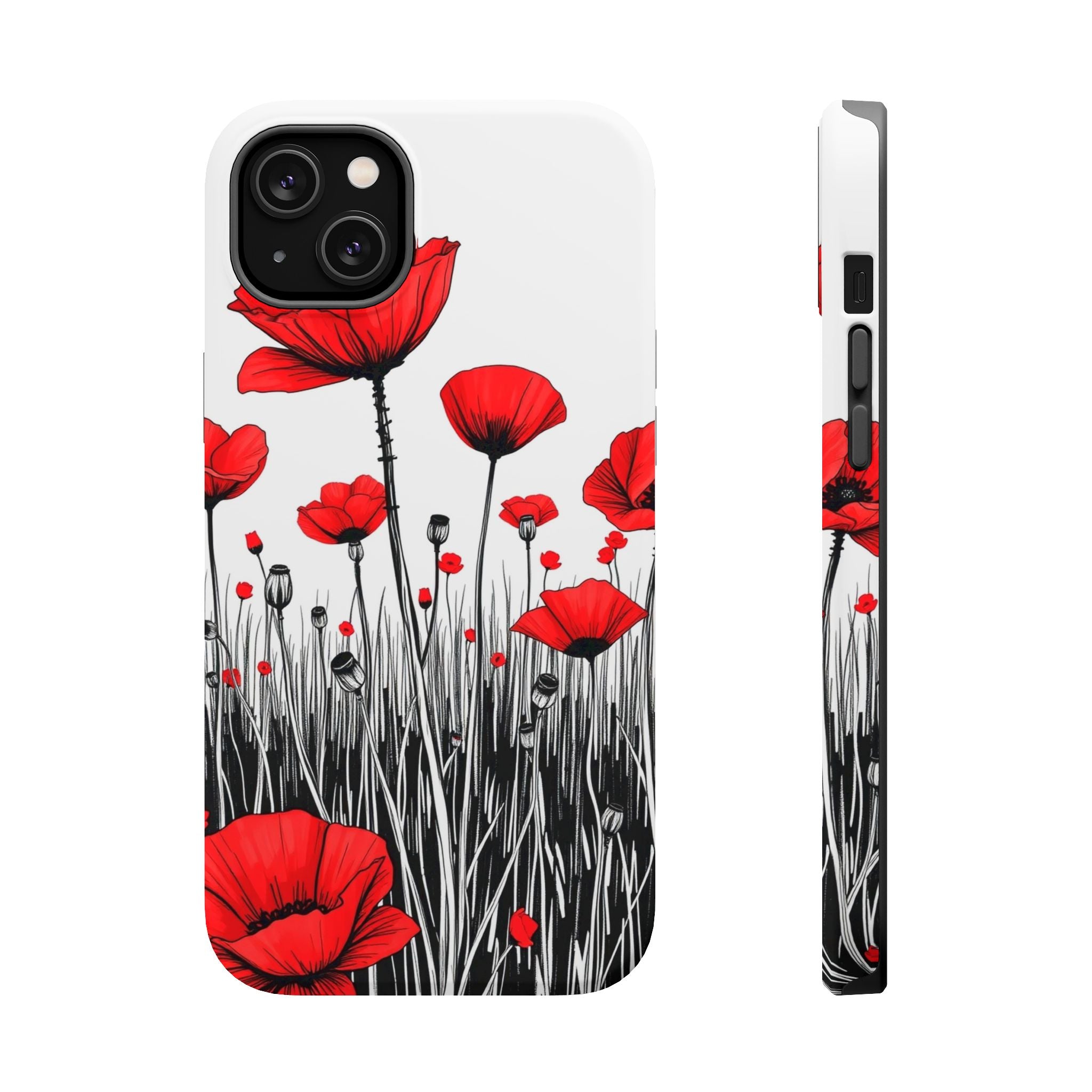 iPhone Poppy Field Cinematic Art Bold Modern Everyday Snap Case · iPhone Case