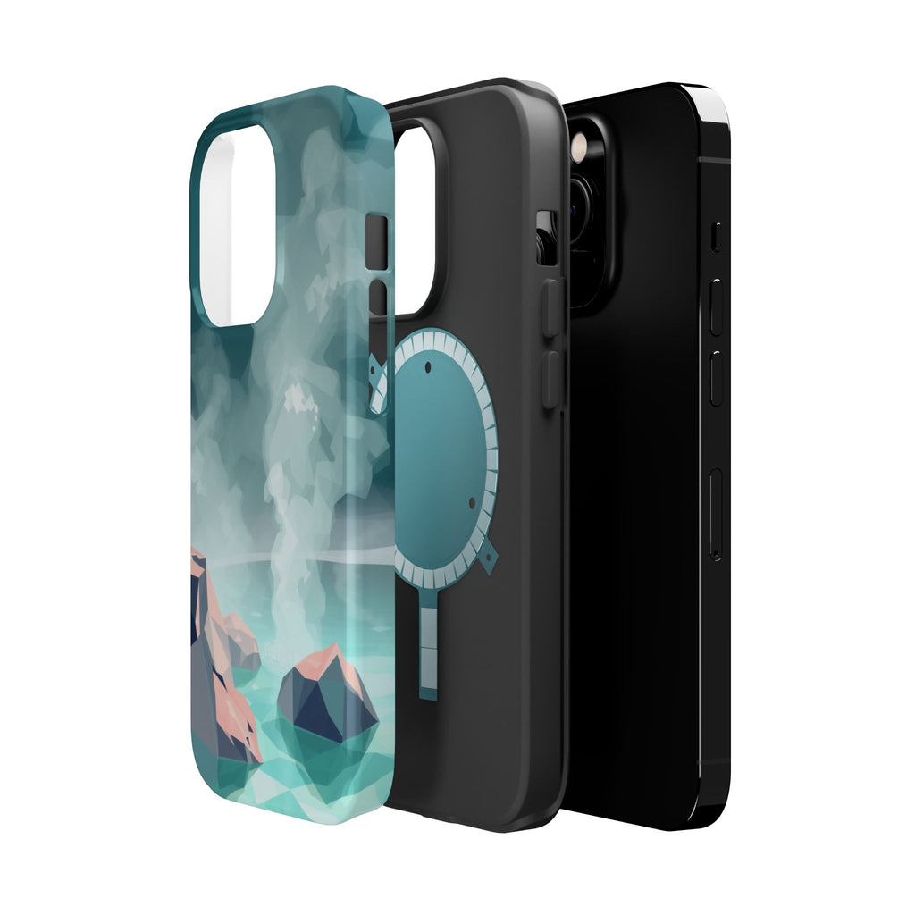 iPhone Mint And Blush Hot Spring Steam Slim Everyday iPhone 10 Designer · iPhone