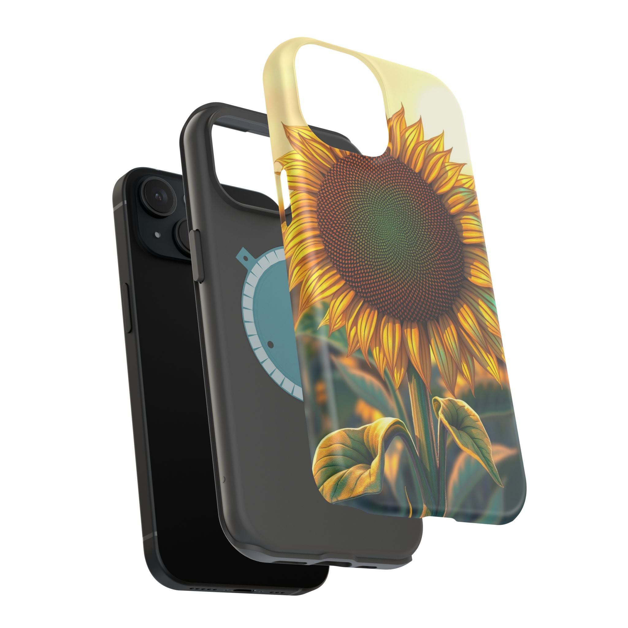 iPhone Sunflower Prairie Bold Art Bold Modern Everyday Snap Case · iPhone Case