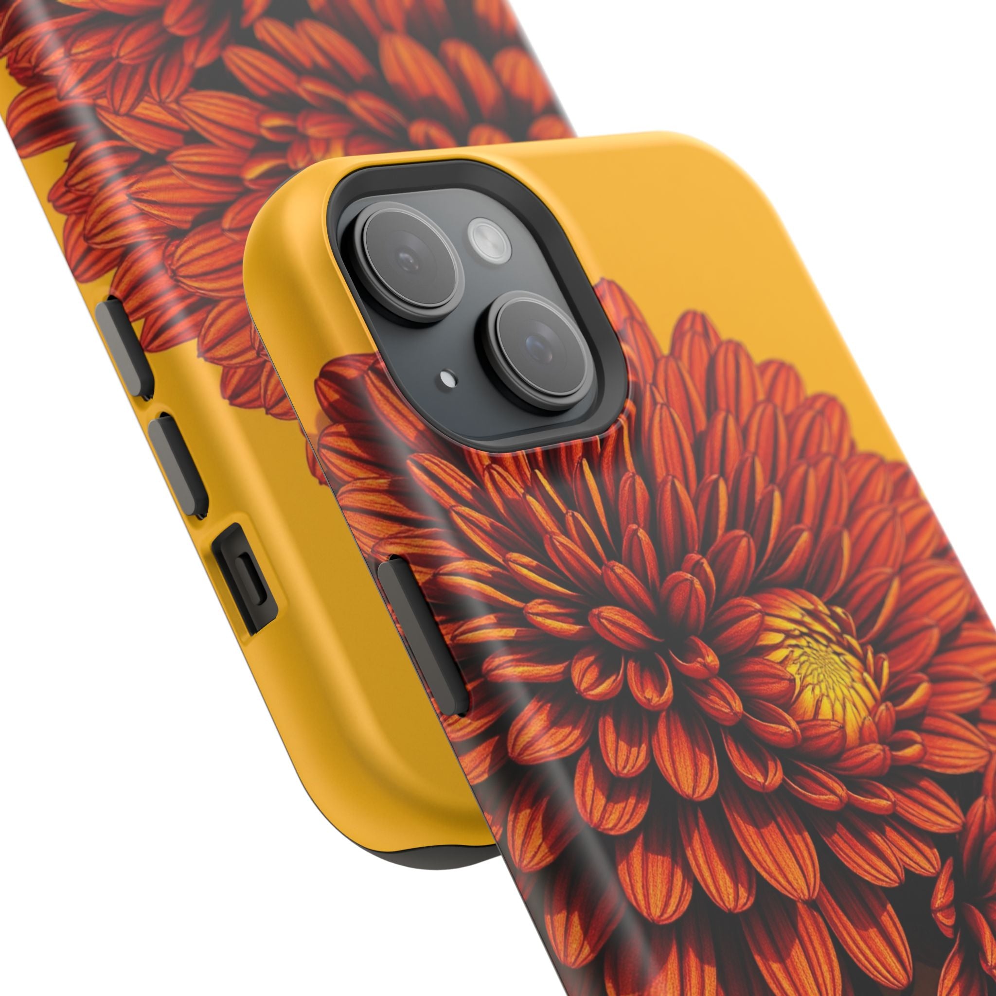 iPhone Mustard And Rust Ranunculus Stack Slim Everyday iPhone 14 · iPhone Case