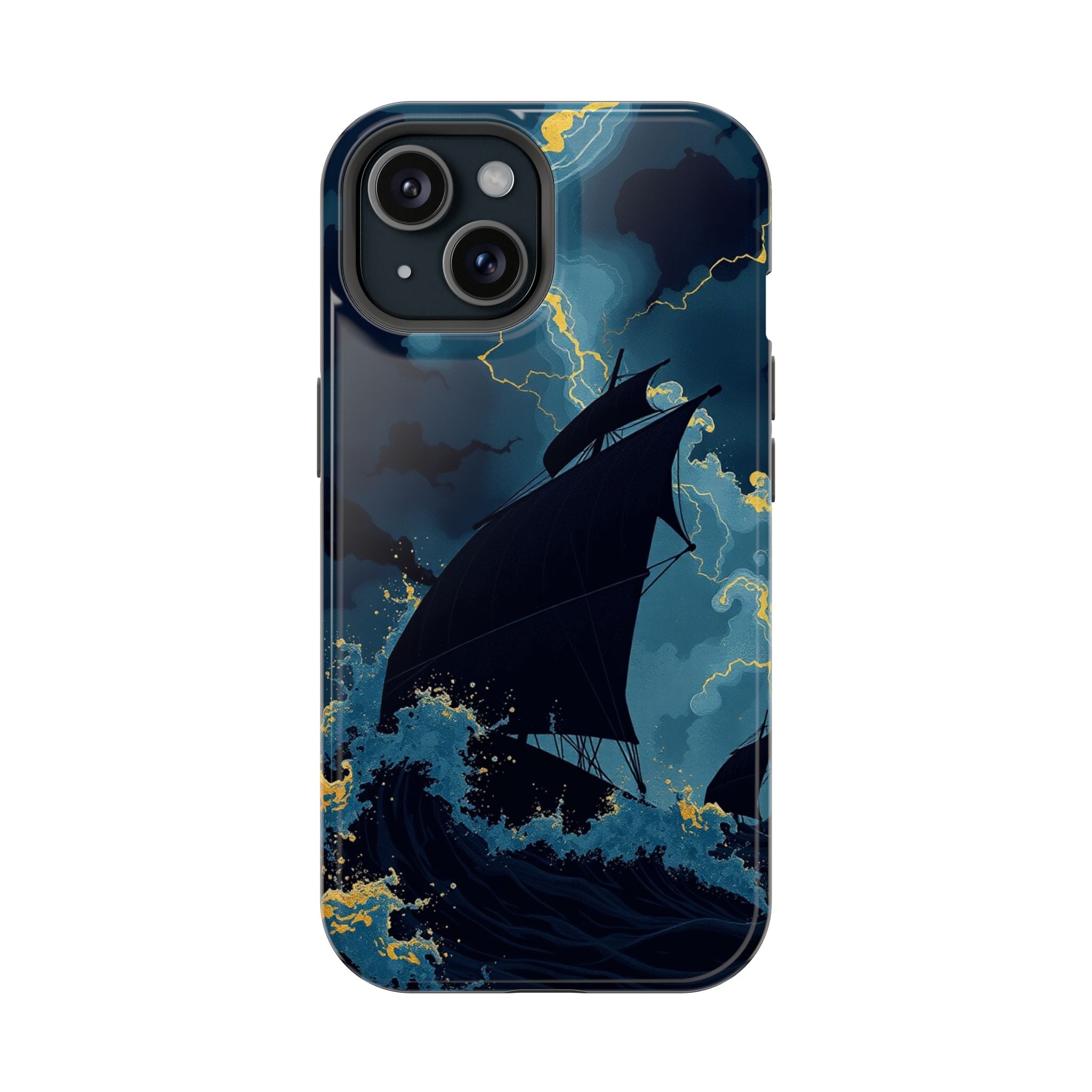 iPhone Black And Crimson Storm at Sea Slim Everyday Designer Case · iPhone Case