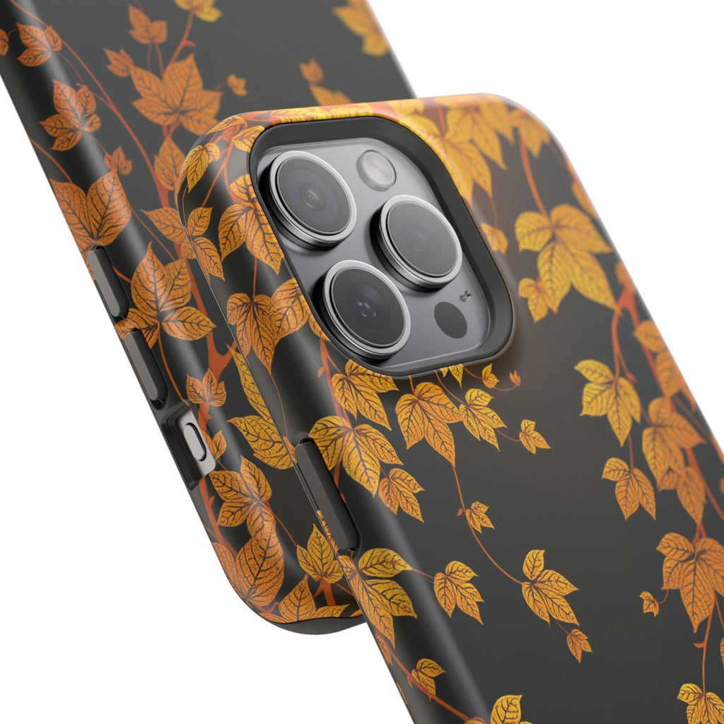 iPhone Mustard And Rust Art Nouveau Vine Slim Everyday iPhone 14 · iPhone Case