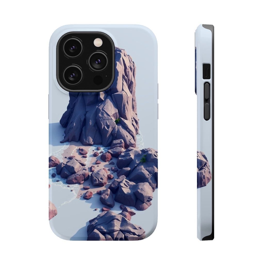iPhone Indigo And Violet Pebble Beach Slim Everyday Designer Case · iPhone Case