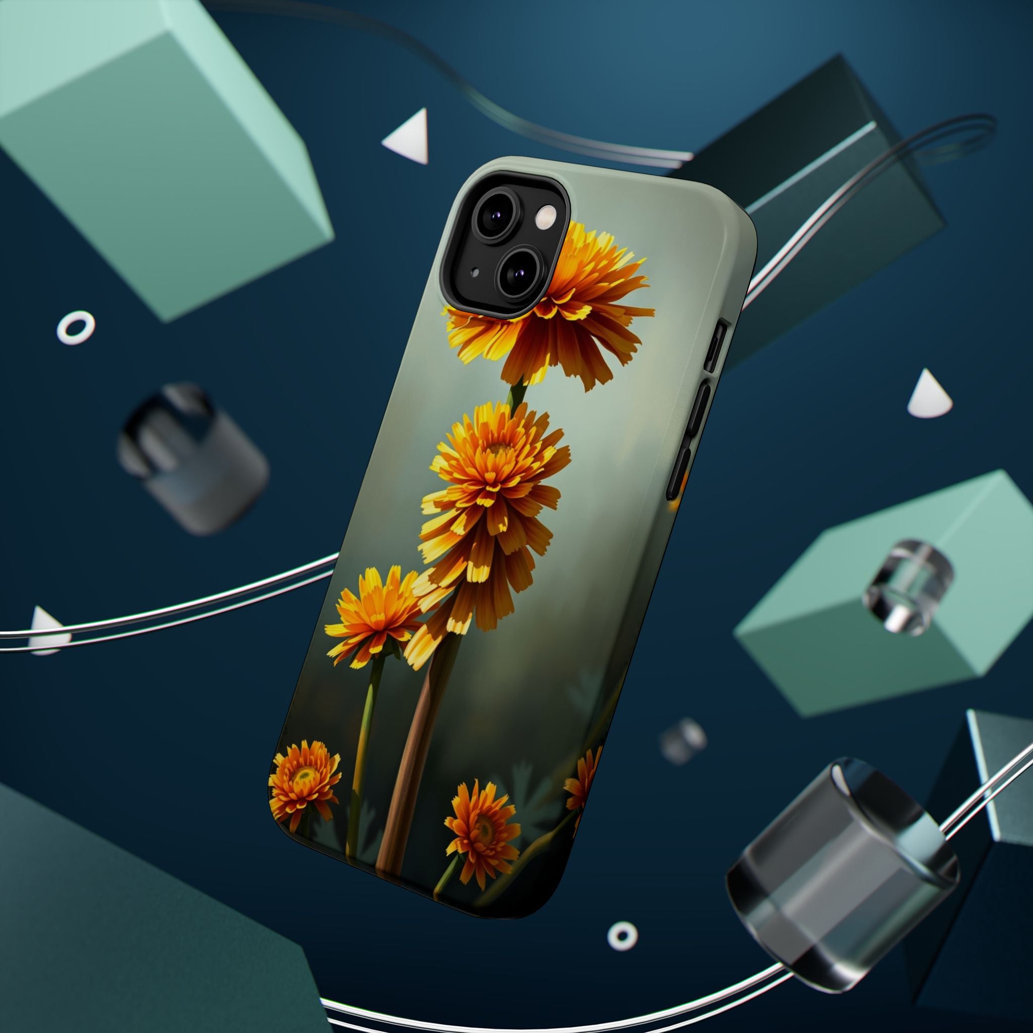 iPhone Ranunculus Stack Electric Art Slim Everyday Designer Case · iPhone Case