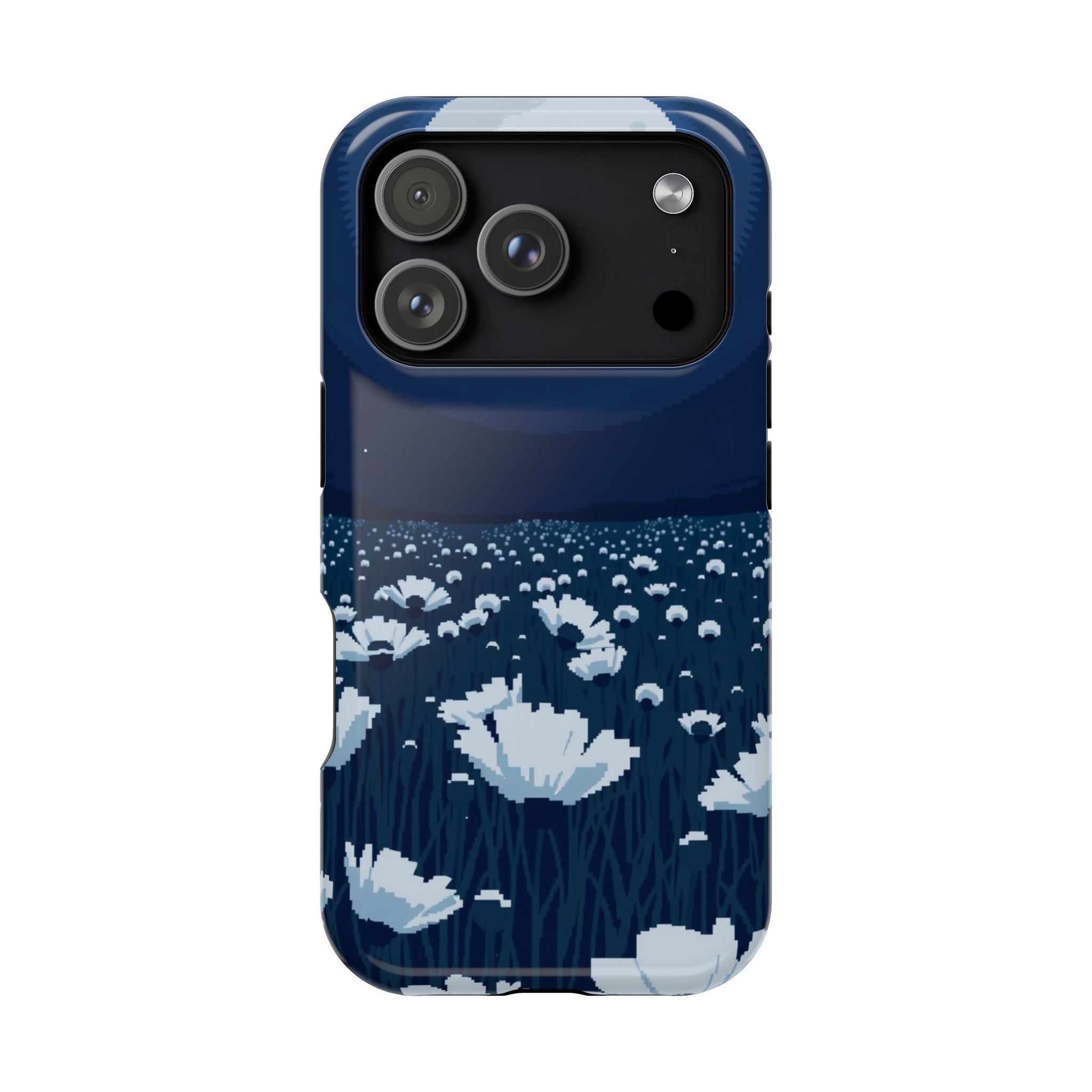 iPhone Poppy Field Pixel Art -Bit Bold Modern Everyday Snap Case · iPhone Case