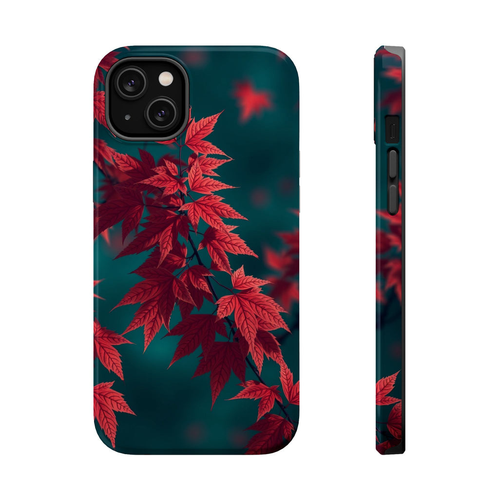 iPhone Autumn Maple Dark Academia Bold Modern Everyday Snap Case · iPhone Case