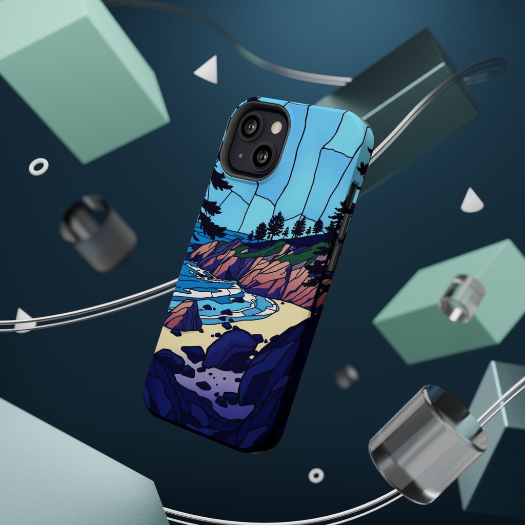 iPhone Indigo And Violet Pebble Beach Slim Everyday iPhone 11 Designer · iPhone