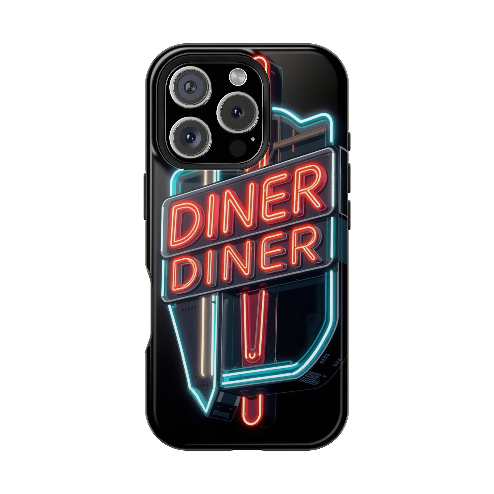 iPhone Neon Diner Sign Electric Art Slim Everyday Designer Case · iPhone Case