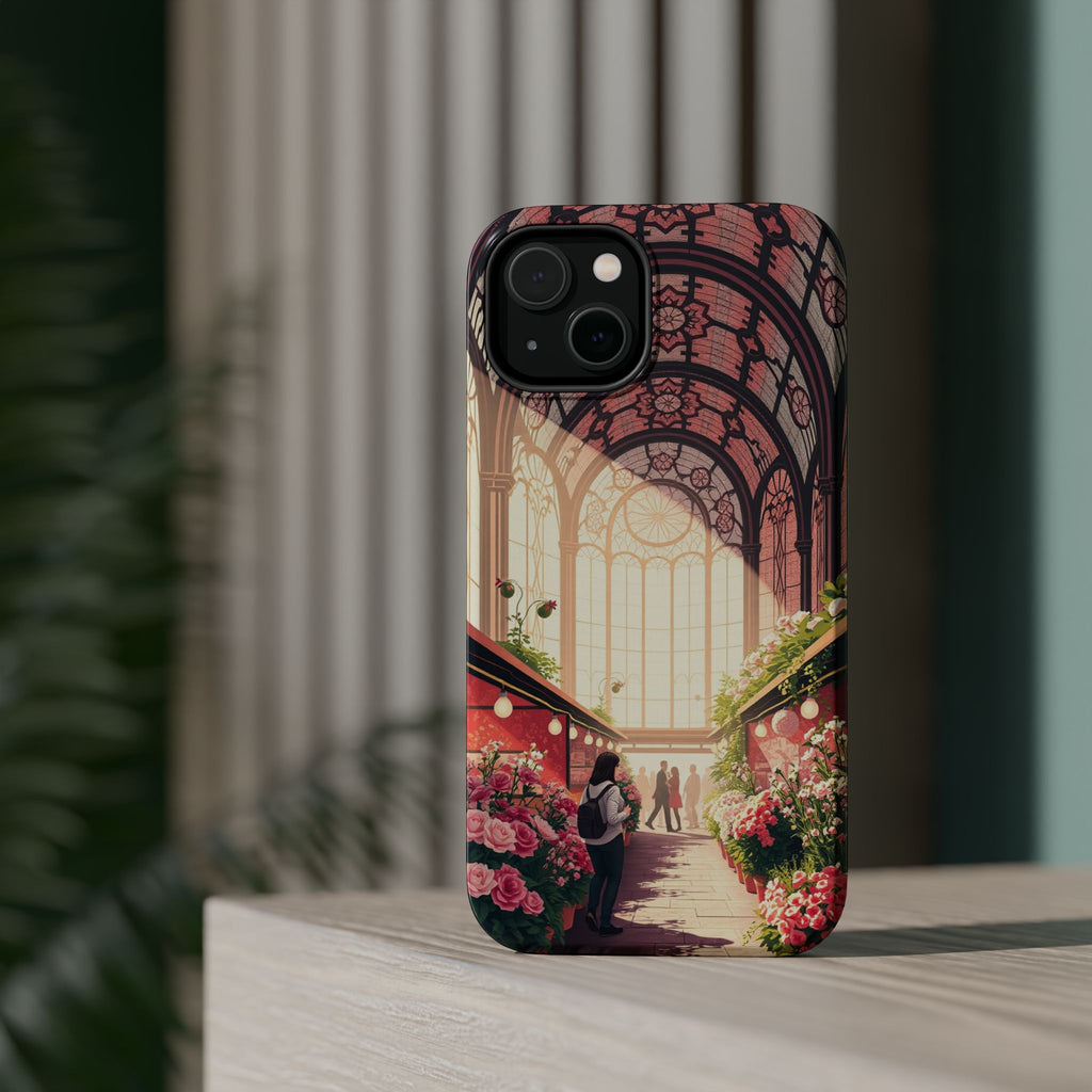 iPhone Flower Market Stained Glass Bold Modern Everyday Snap Case · iPhone Case