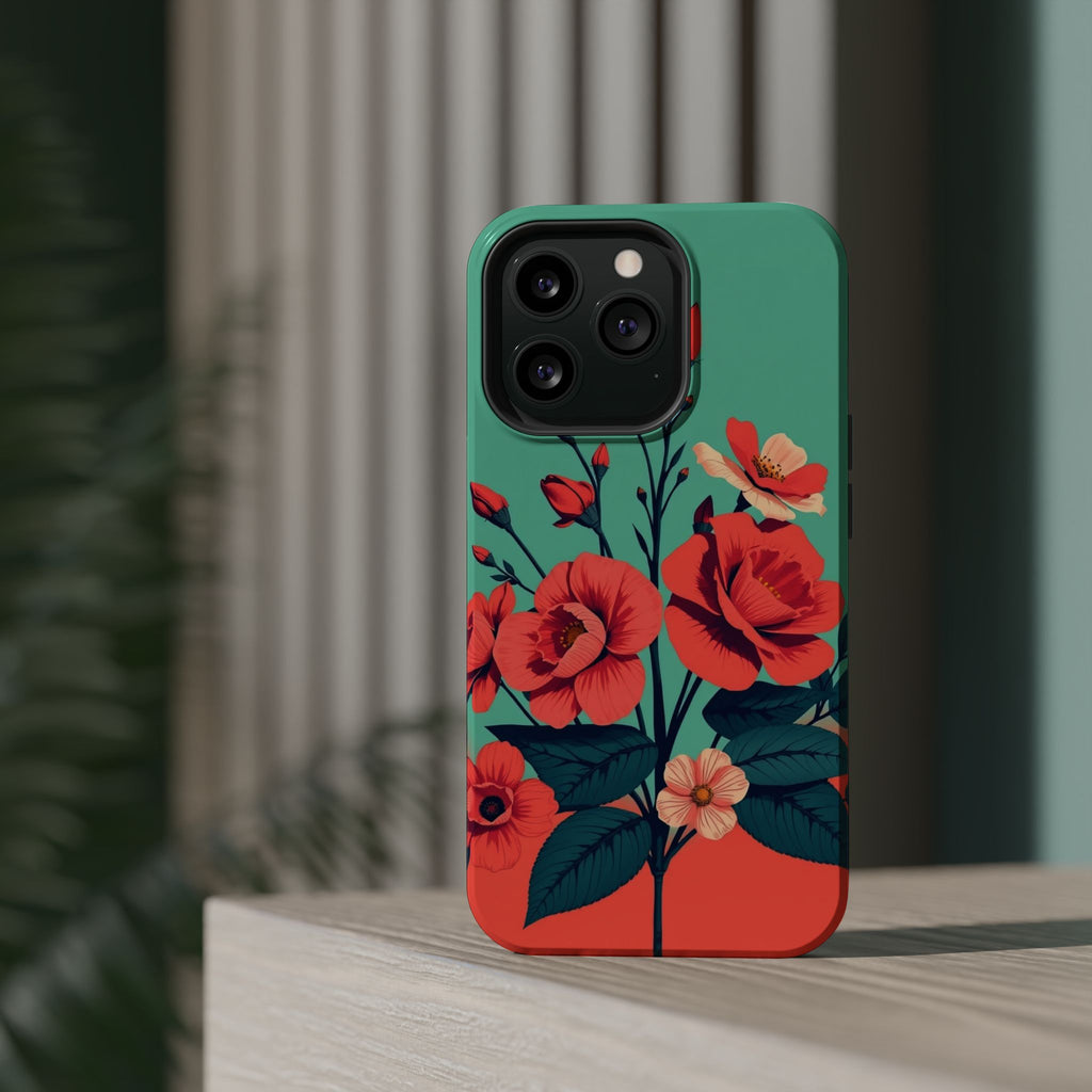iPhone Pin-up Floral Cinematic Art Bold Modern Everyday Snap Case · iPhone Case