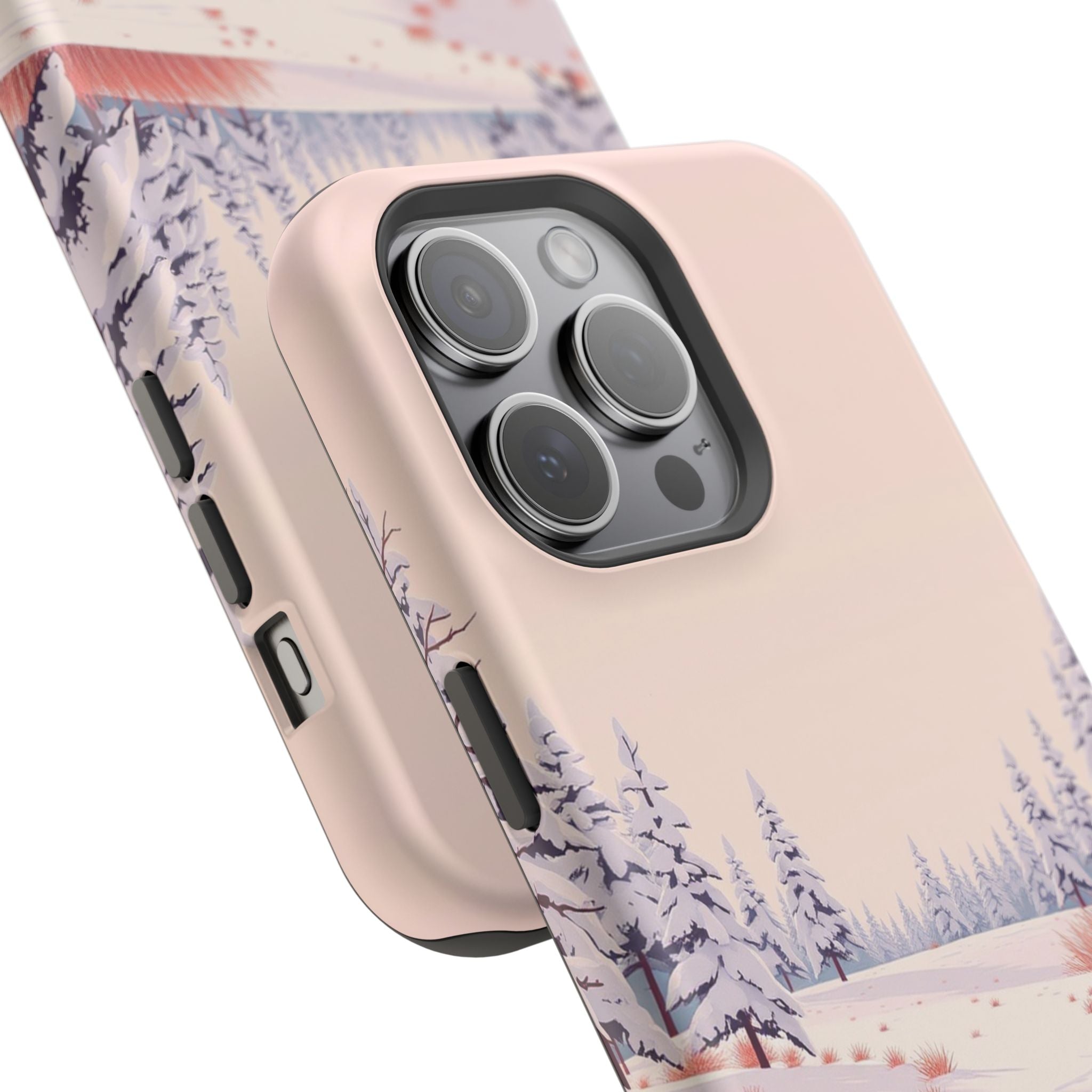 iPhone Snow Field Vintage Retro Poster Slim Everyday Designer Case · iPhone Case