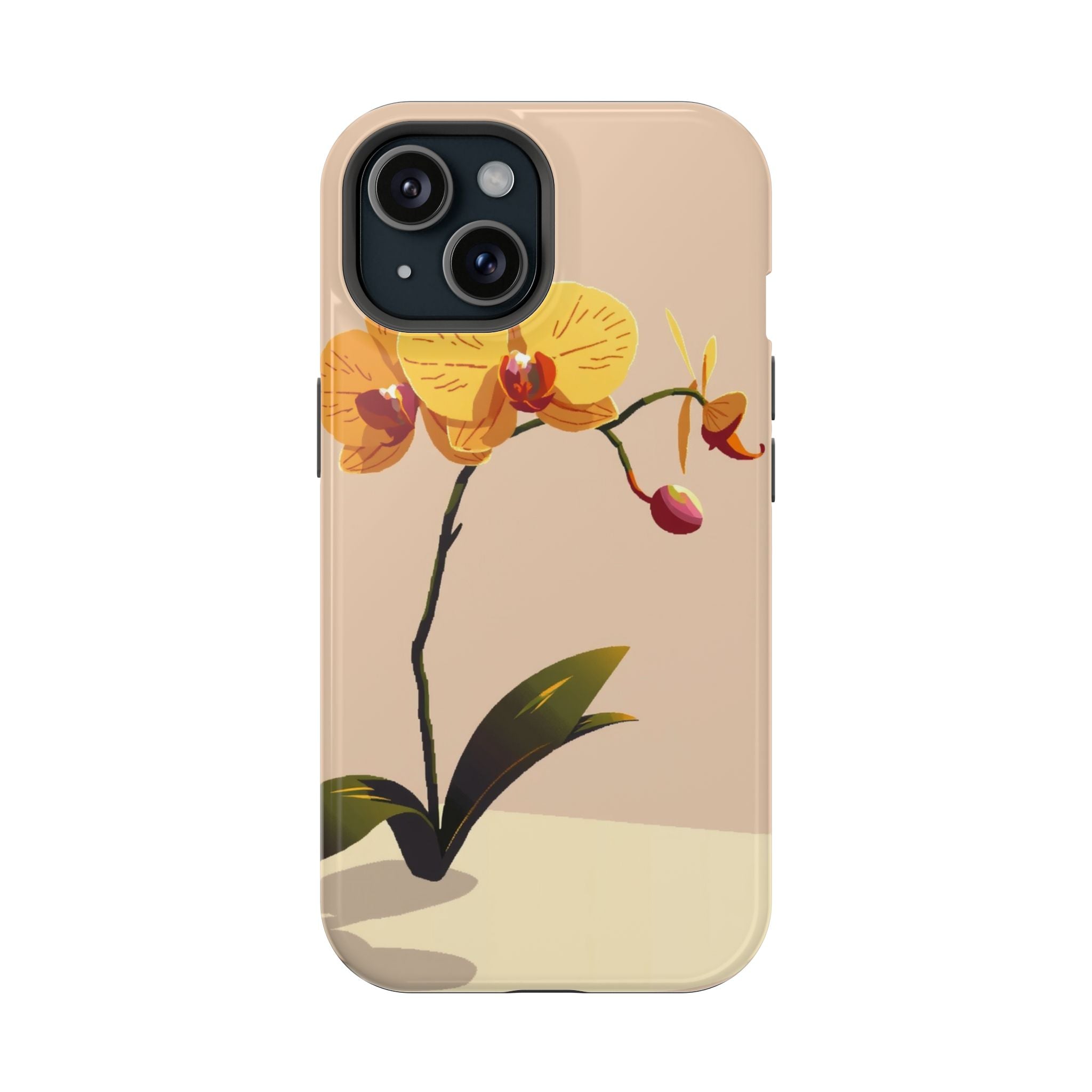 iPhone Orchid Study Pixel Art -Bit Bold Modern Everyday Snap Case · iPhone Case