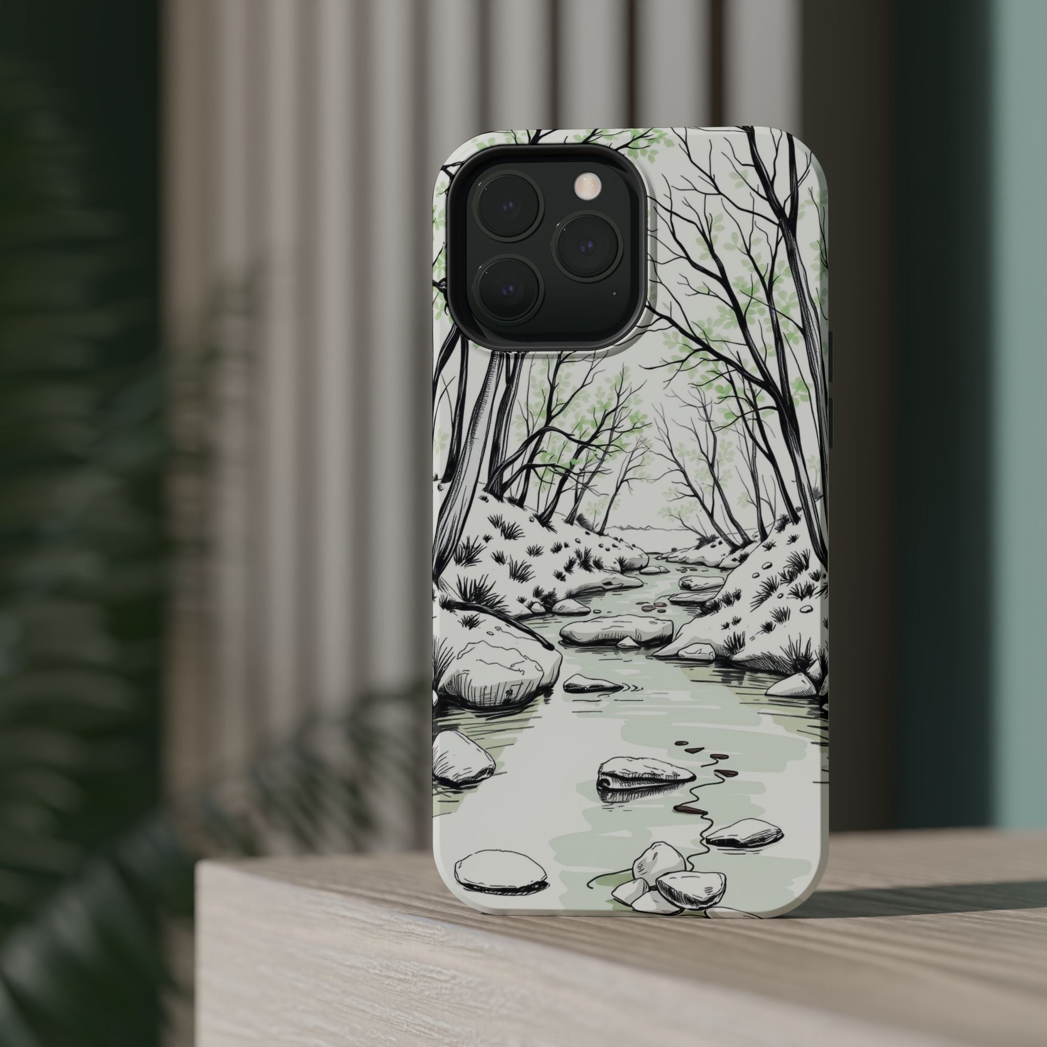 iPhone Sage And Ivory Spring Creek Bold Modern Everyday Snap Case · iPhone Case