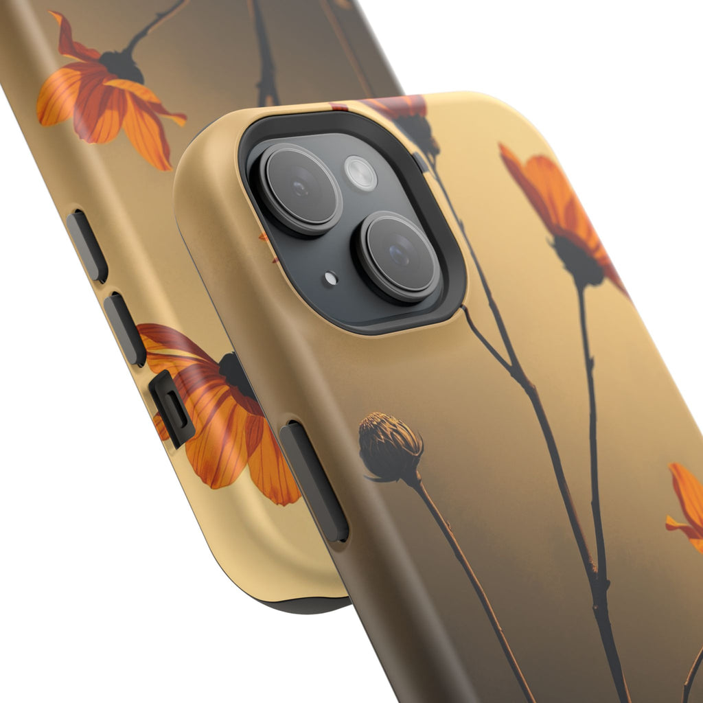 iPhone Burnt Orange And Sand Botanical Illustration Gal Slim Snap Case · iPhone