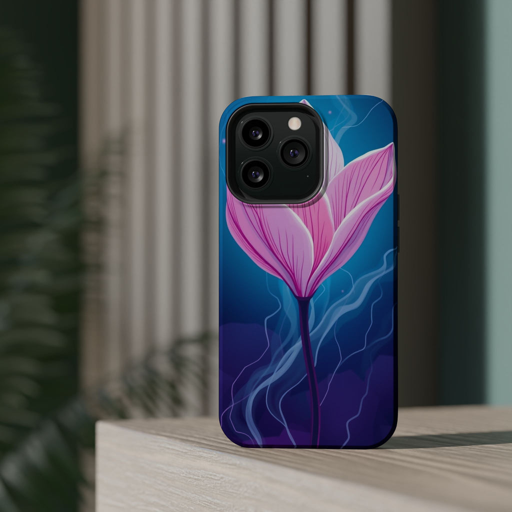 iPhone Cyan And Magenta Petal Storm Slim Everyday Designer Case · iPhone Case