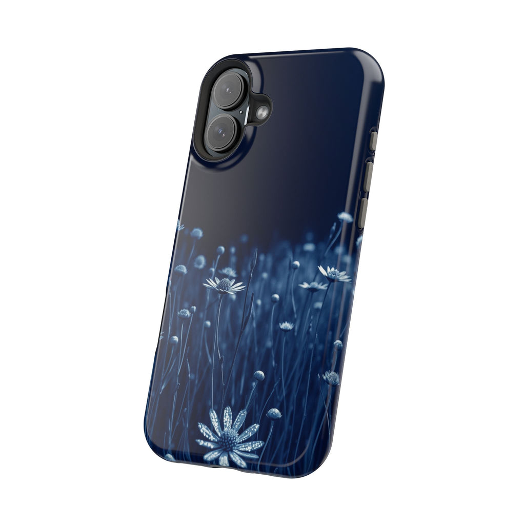 iPhone Midnight Blue And Silver Wildflower Field Clean iPhone Minimal · iPhone C