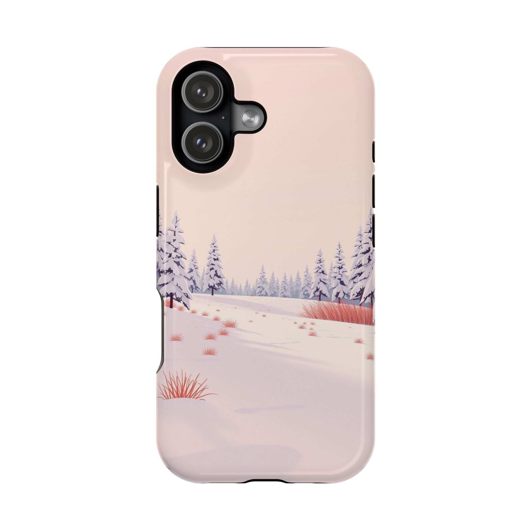 iPhone Snow Field Vintage Retro Poster Slim Everyday Designer Case · iPhone Case