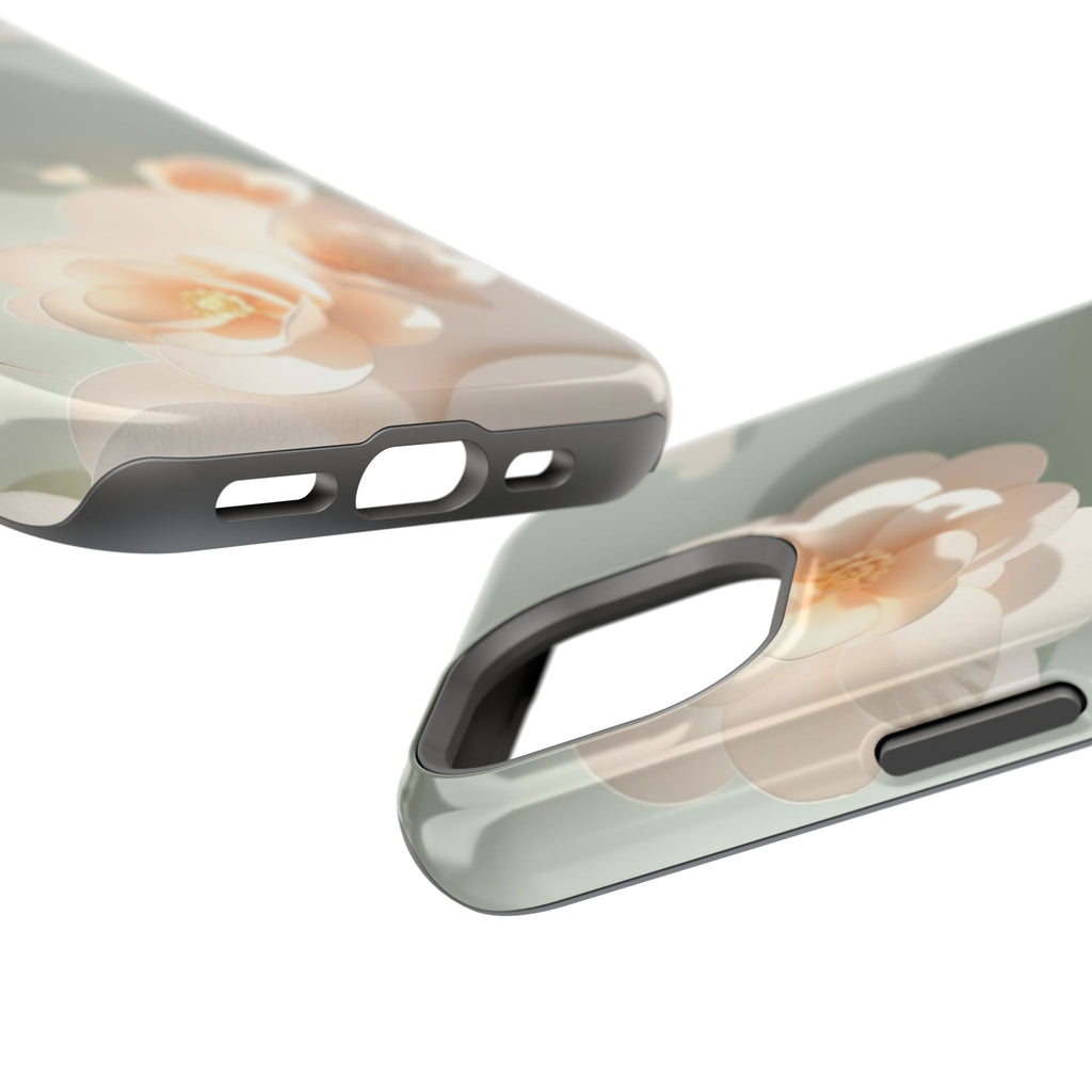 iPhone Sage And Ivory Pastel Floral Cloud Slim iPhone Everyday Designer · iPhone