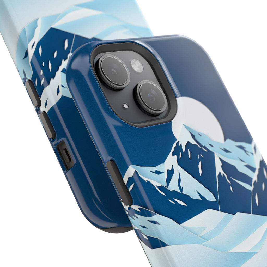 iPhone Midnight Blue And Silver Tundra Expanse Clean iPhone 12 Minimal · iPhone