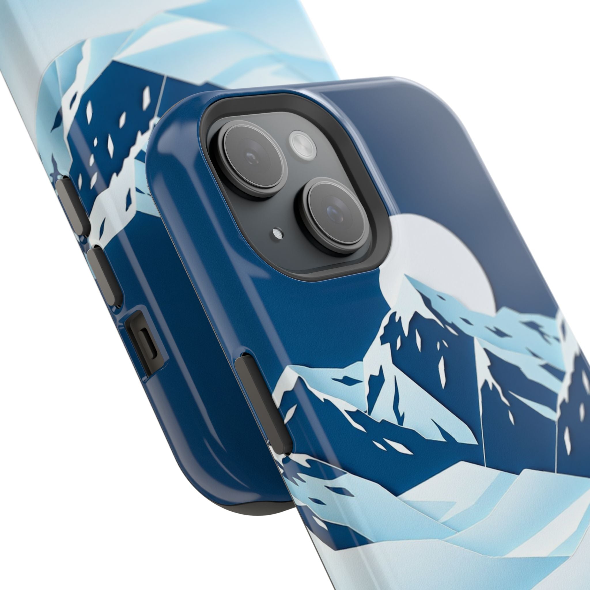 iPhone Midnight Blue And Silver Tundra Expanse Clean iPhone 12 Minimal · iPhone