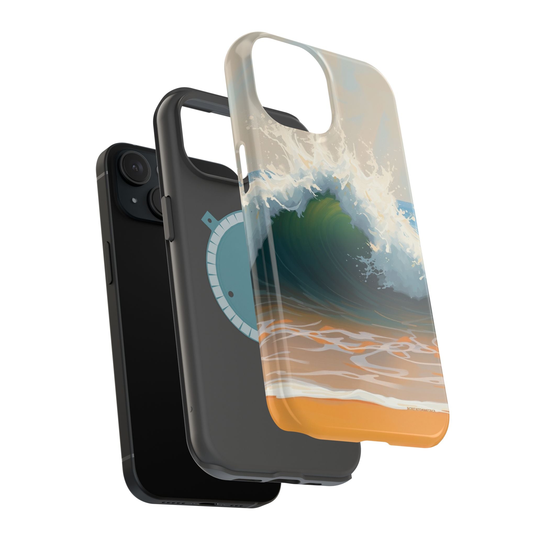 iPhone Radiant Ocean Wave Crash Design Slim Everyday Designer Case · iPhone Case