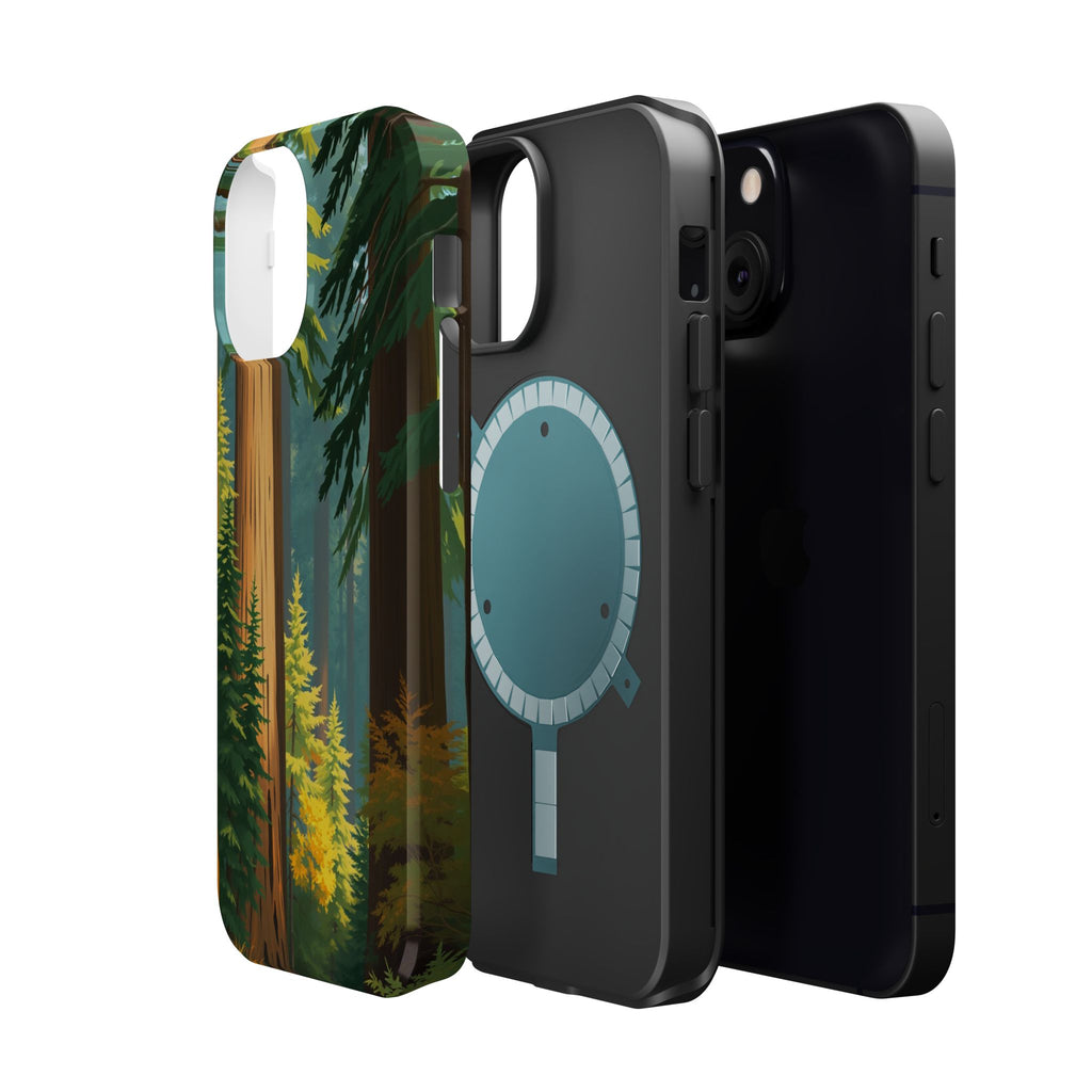 iPhone Redwood Forest Oil Painting Impressionist Clean iPhone Minimal · iPhone C