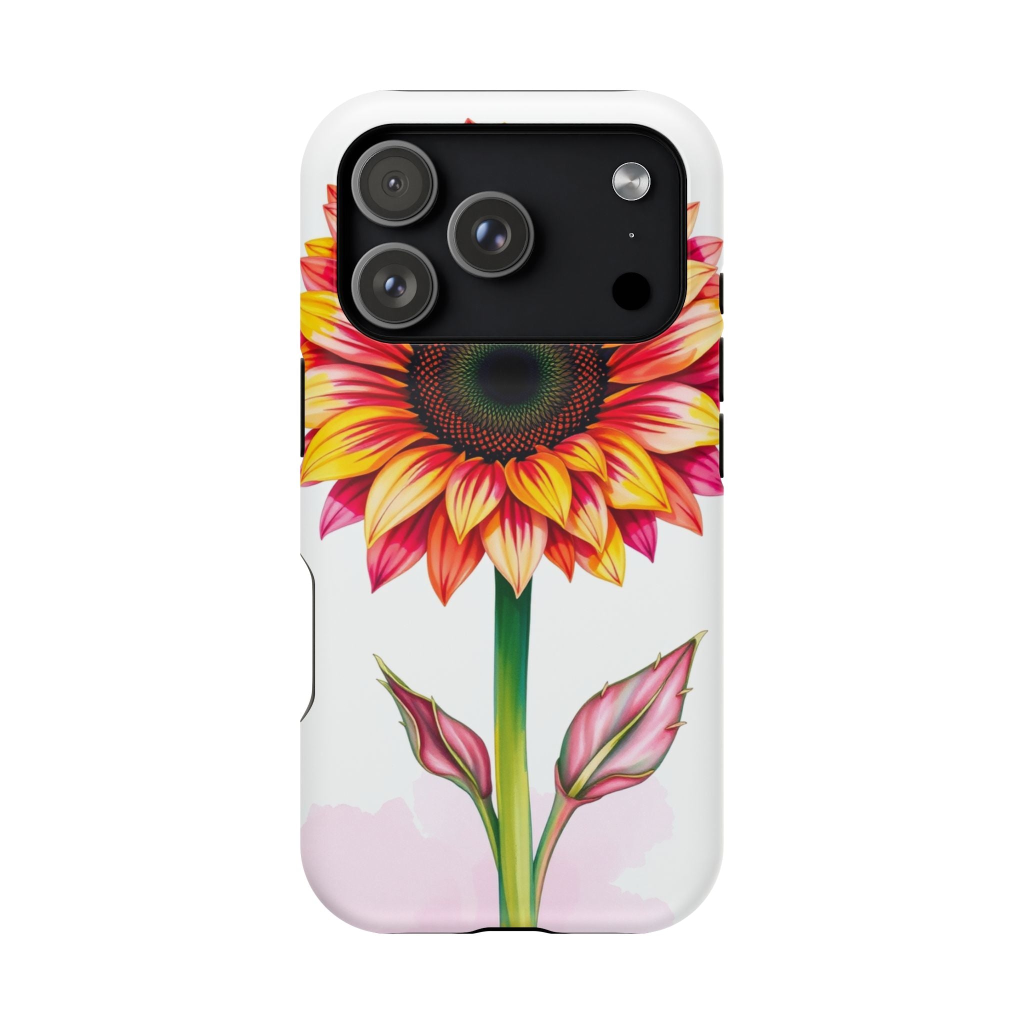 iPhone Sunflower Pop Vibrant Watercolor Slim Snap Case · iPhone Case