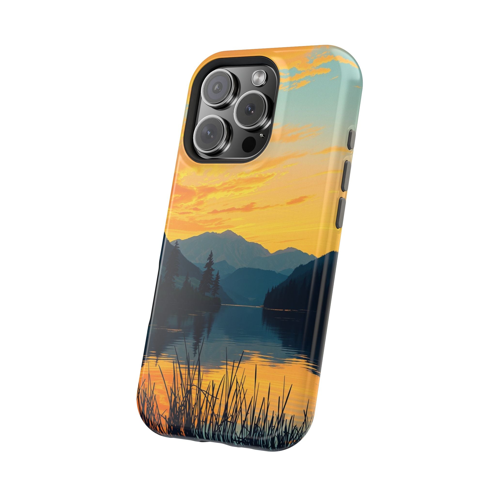 iPhone Lake at Twilight Oil Painting Impressionist iPhone Artistic · iPhone Case