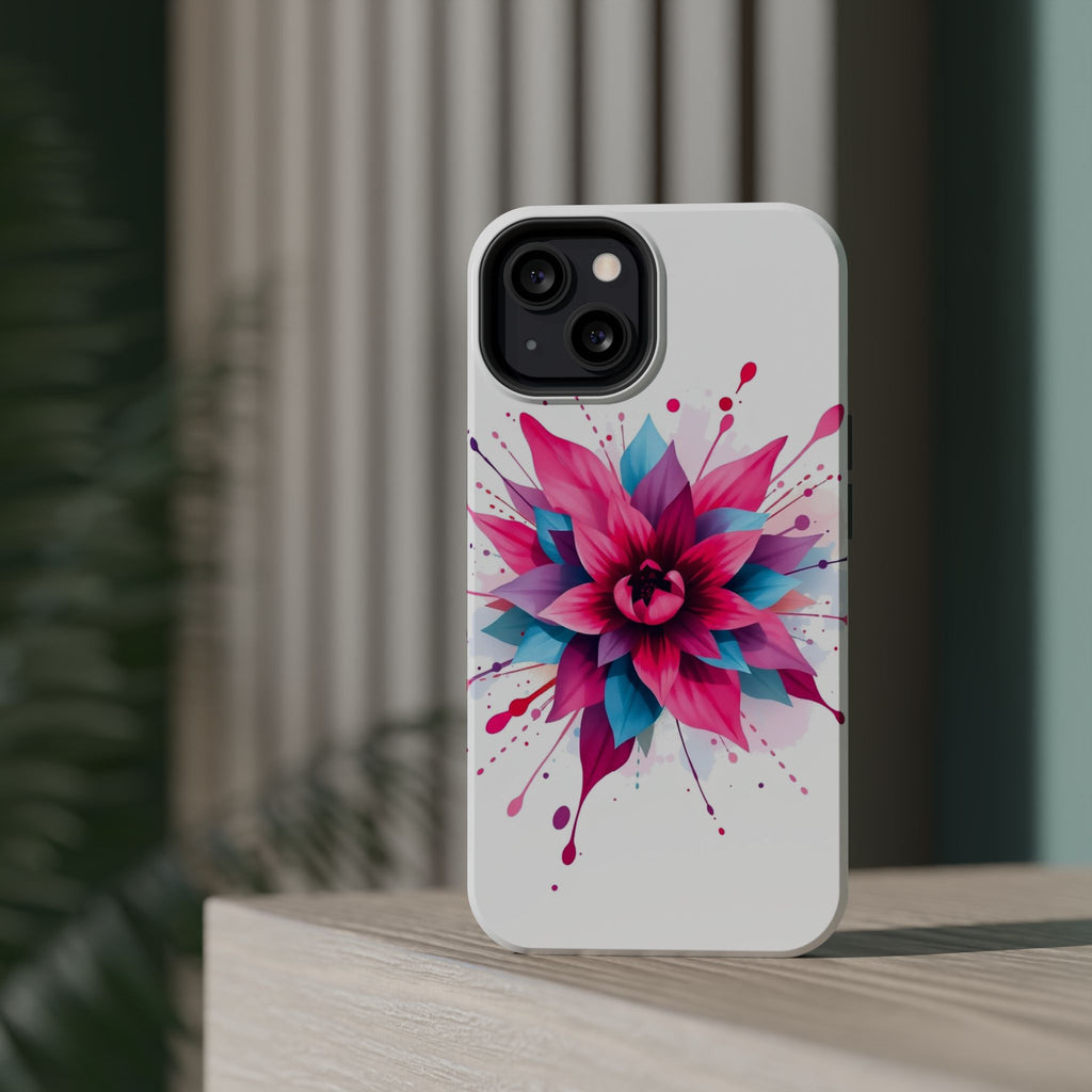 iPhone Floral Watercolor Splash Electric Art Slim iPhone Everyday · iPhone Case