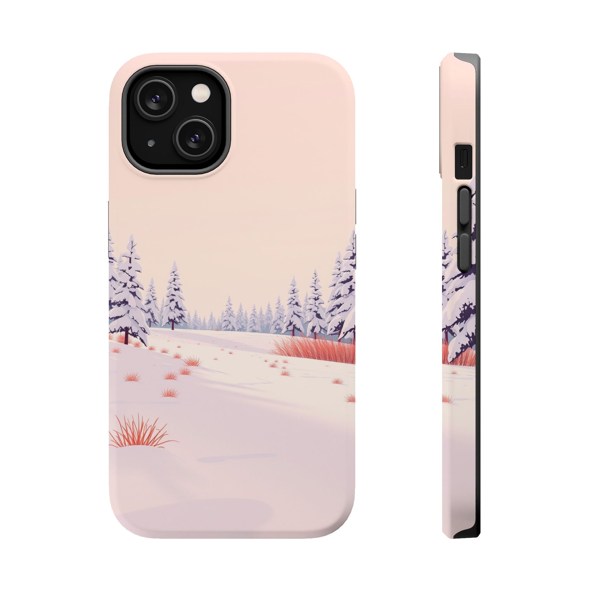 iPhone Snow Field Vintage Retro Poster Slim Everyday Designer Case · iPhone Case