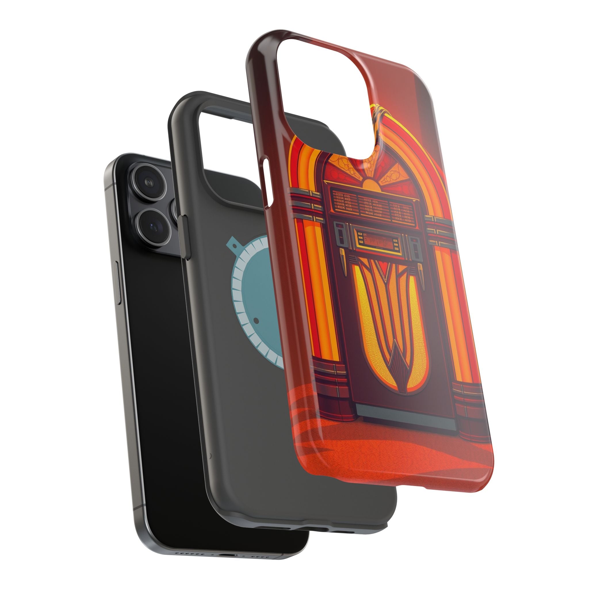 iPhone Jukebox Glow Pop Art Bold Bold Modern Everyday Snap Case · iPhone Case