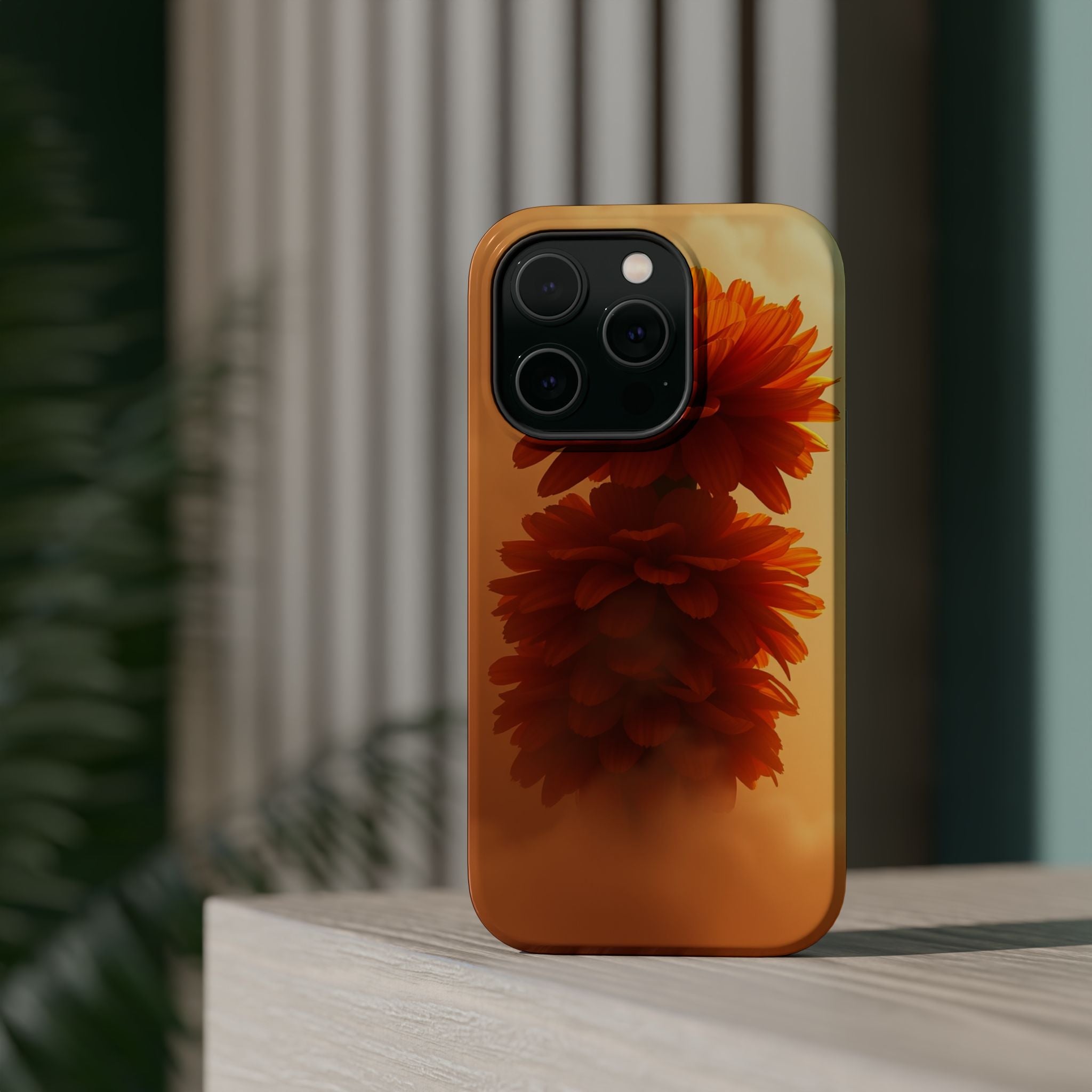 iPhone Ranunculus Stack 3D Digital Bold Modern Everyday Snap Case · iPhone Case