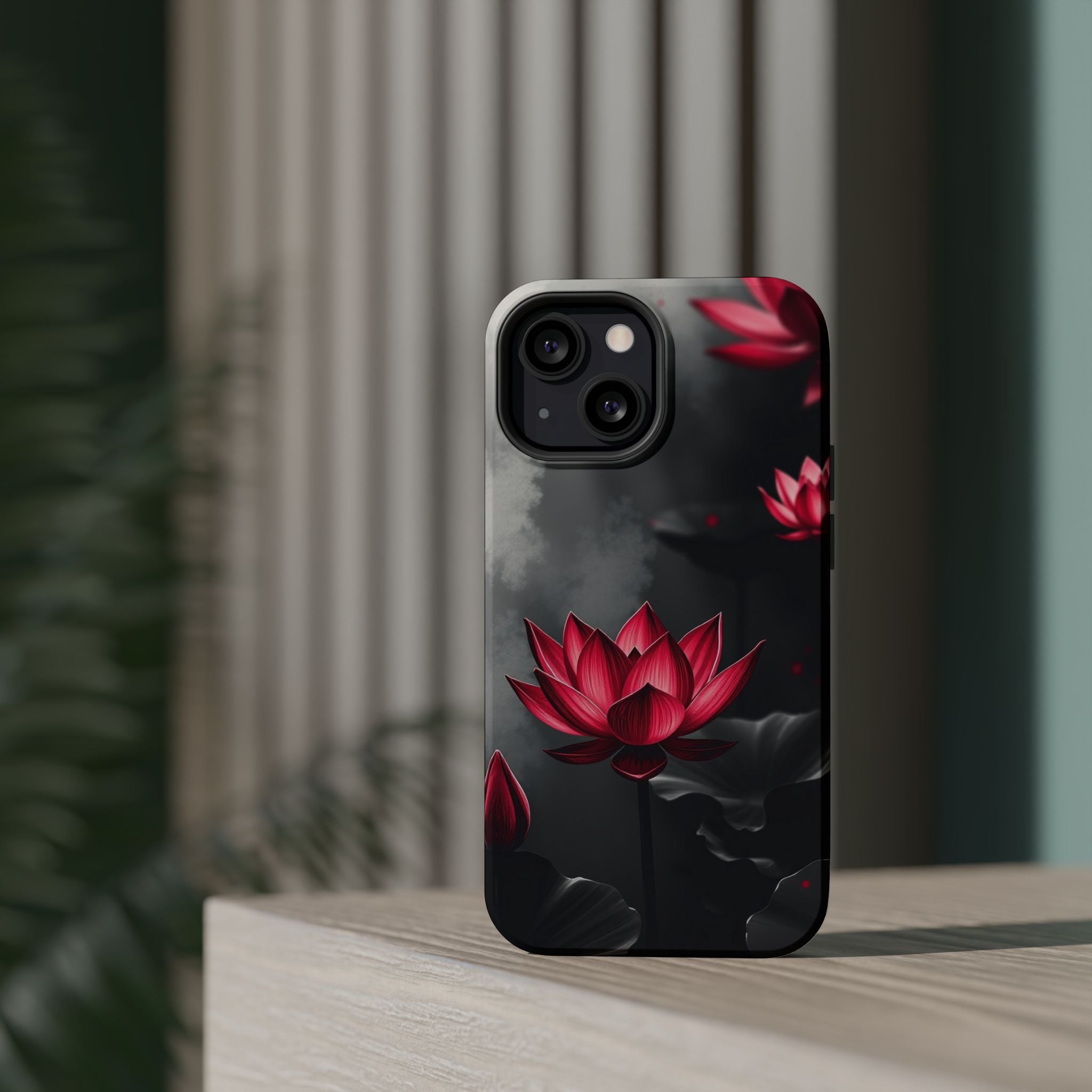 iPhone Lotus Pond Mystic Art 15 Slim Everyday Designer Case · iPhone Case