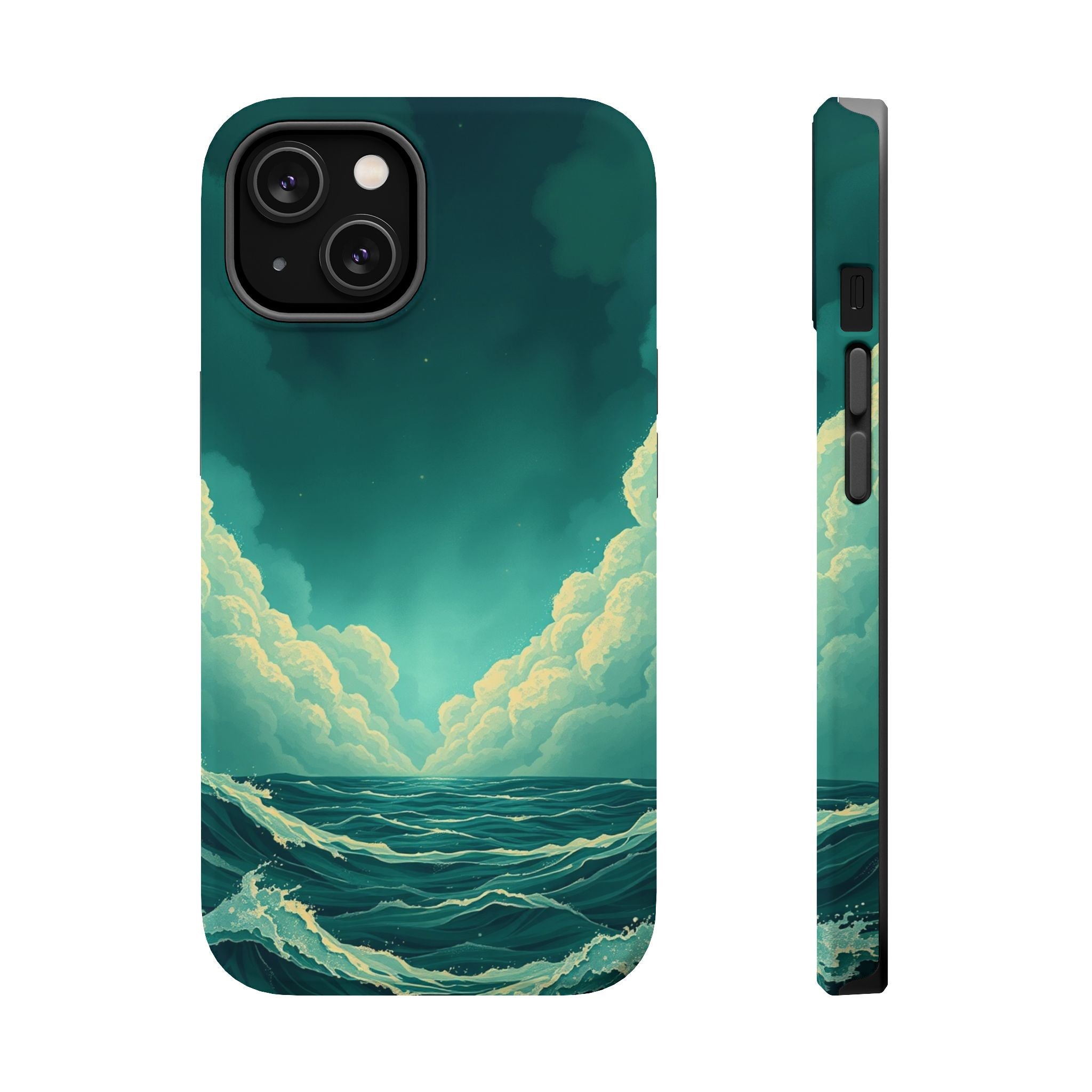 iPhone Storm at Sea Electric Art 17 Slim Everyday Designer Case · iPhone Case
