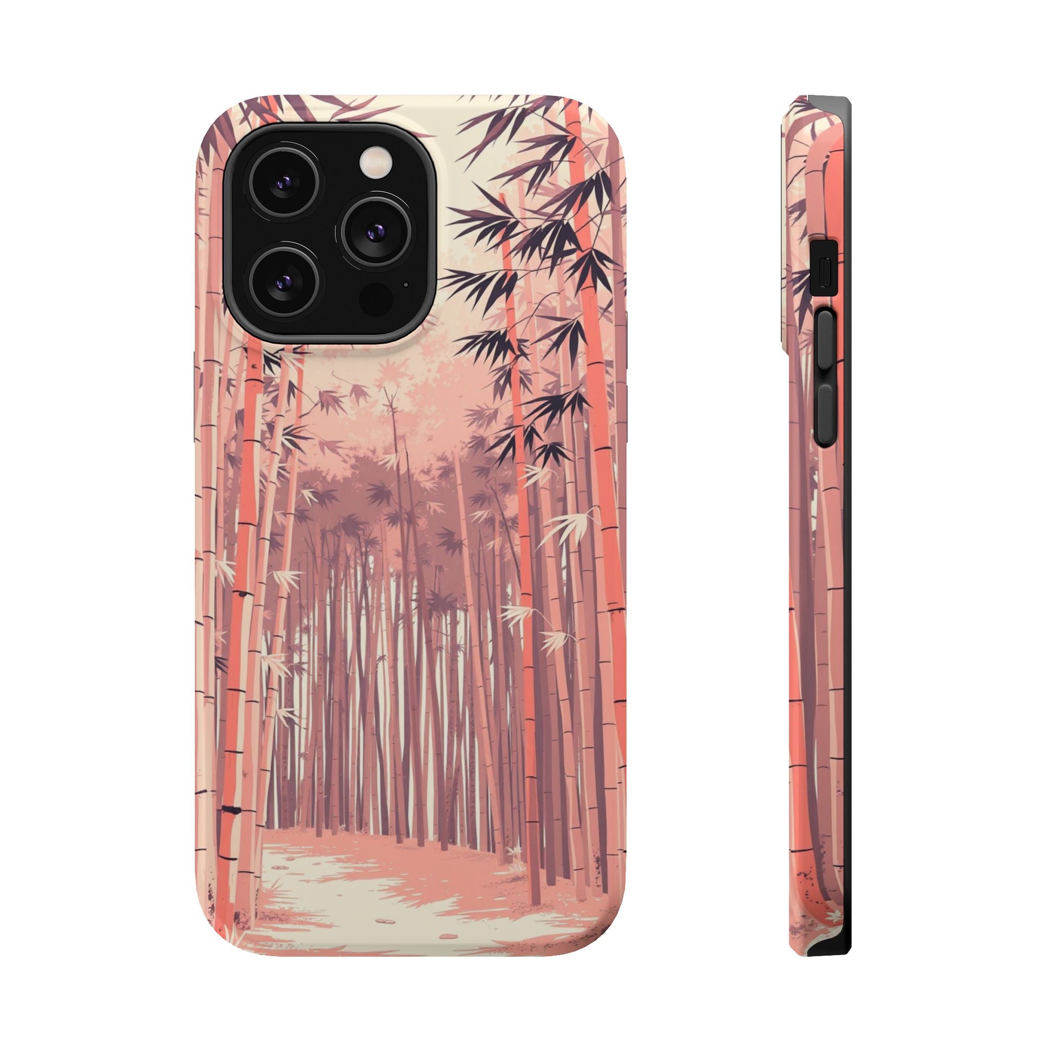 iPhone Rose Pink And Cream Bamboo Grove Slim Everyday iPhone 19 · iPhone Case