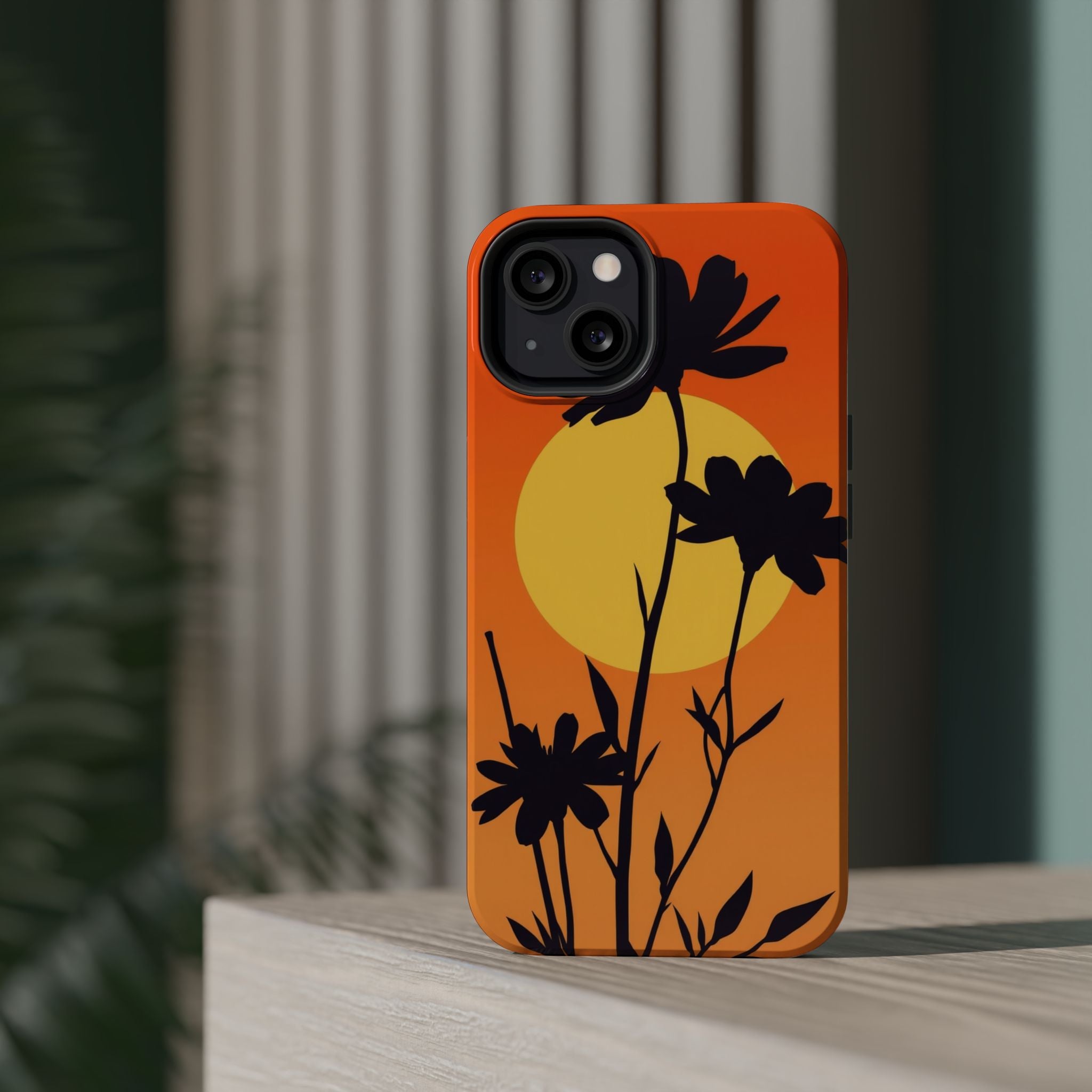 iPhone Vibrant Floral Silhouette Design Slim Everyday iPhone Designer · iPhone C