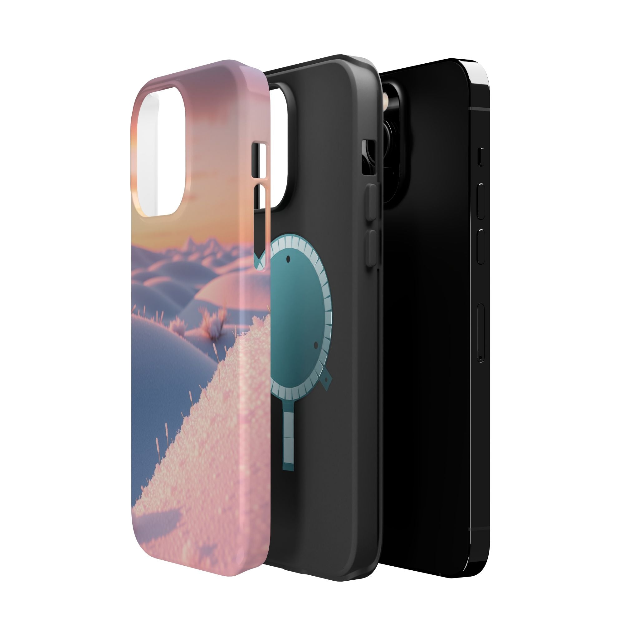 iPhone Snow Field 3D Digital Slim Everyday Designer Case · iPhone Case