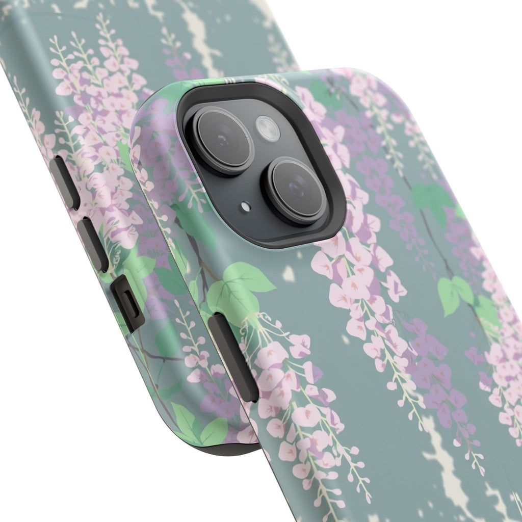 iPhone Dreamy Wisteria Cascade Design Slim Everyday Designer Case · iPhone Case
