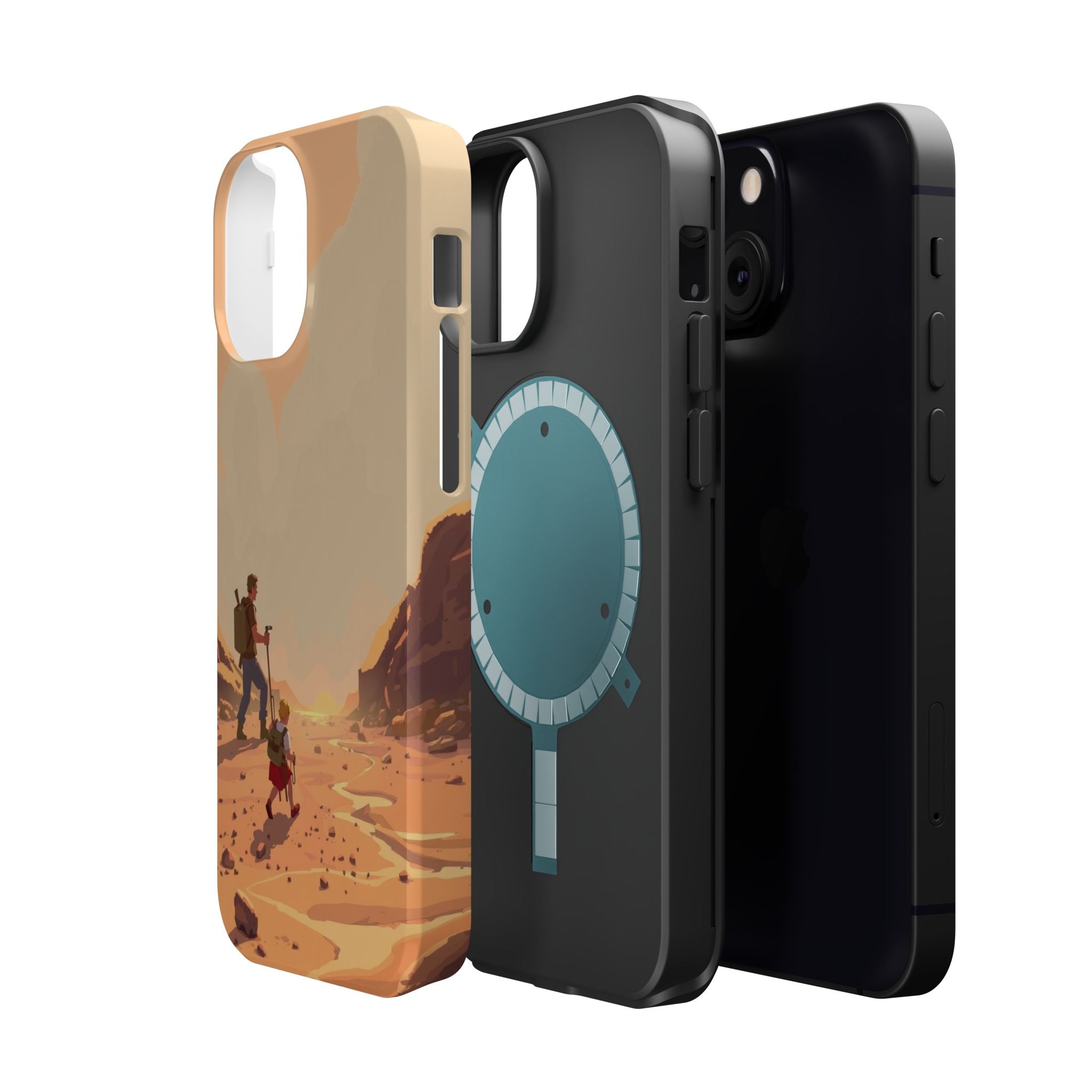 iPhone Burnt Orange And Sand Barely Surviving Slim Everyday Designer Case · iPho
