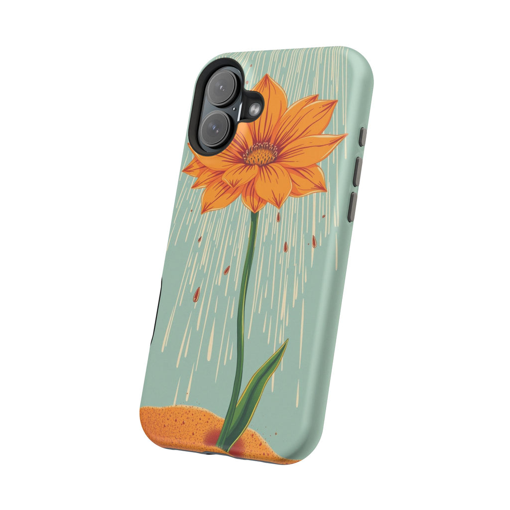 iPhone Spring Shower Bloom Vintage Retro Poster Soft iPhone Finish · iPhone Case